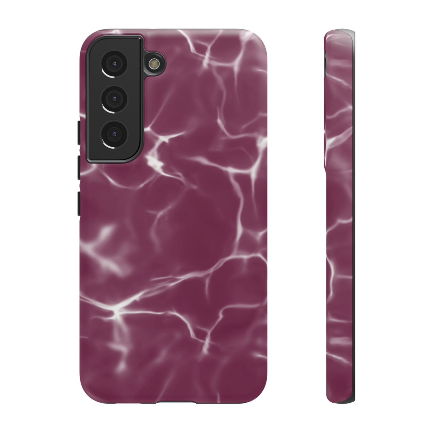 Marble Print Phone Case Maroon