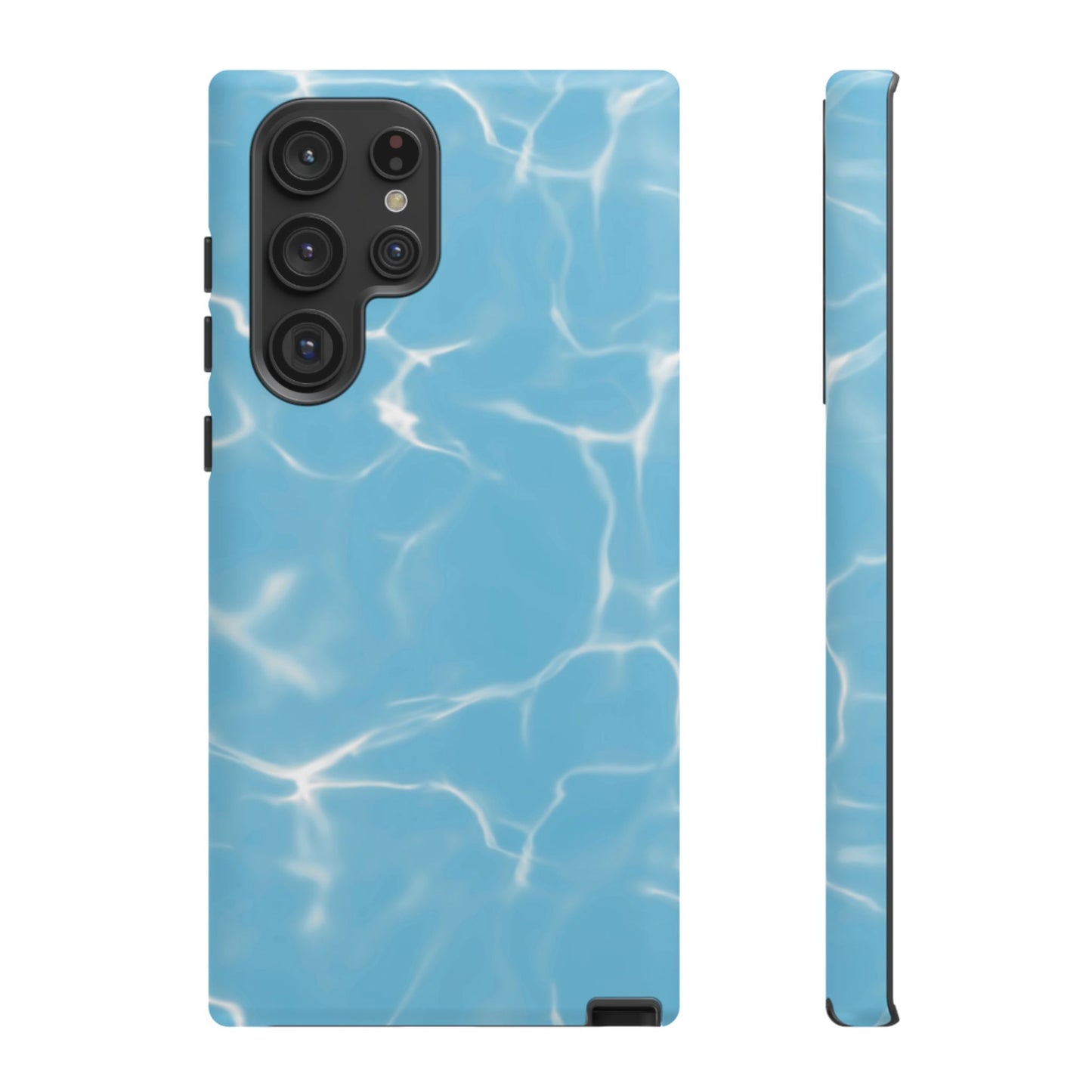 Marble Phone Case Light Blue