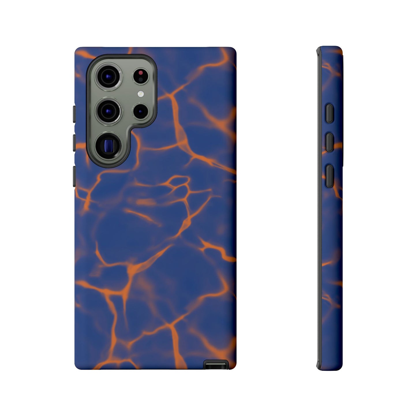 Marble Phone Case Blue Orange