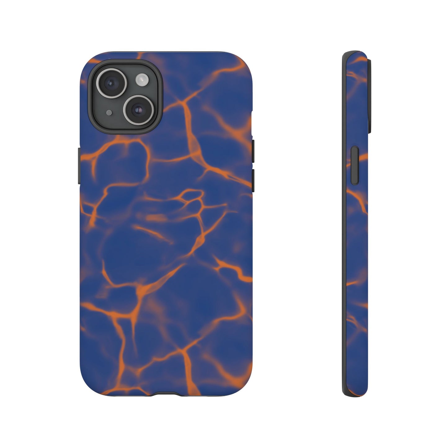 Marble Phone Case Blue Orange