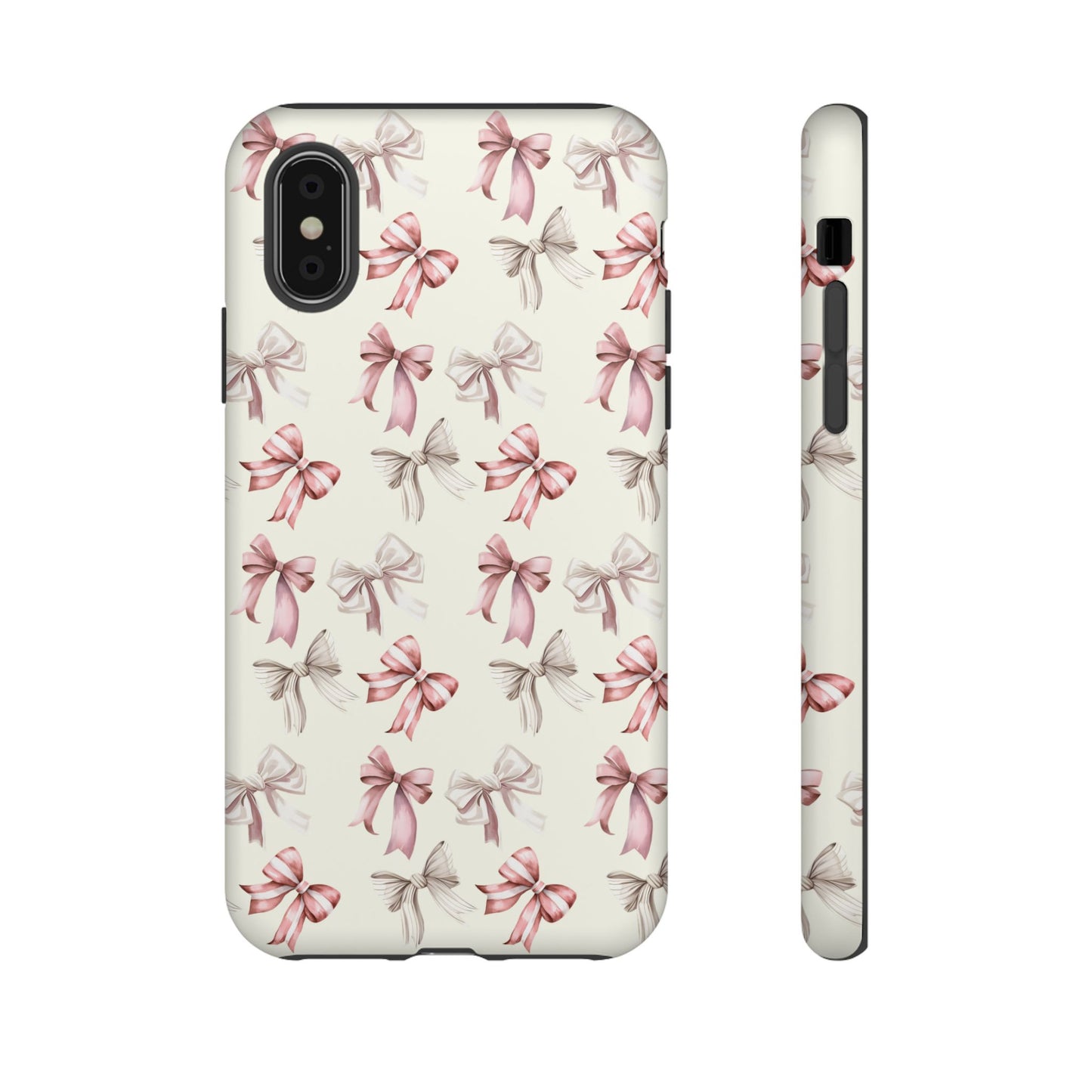 Bow Phone Case Cream