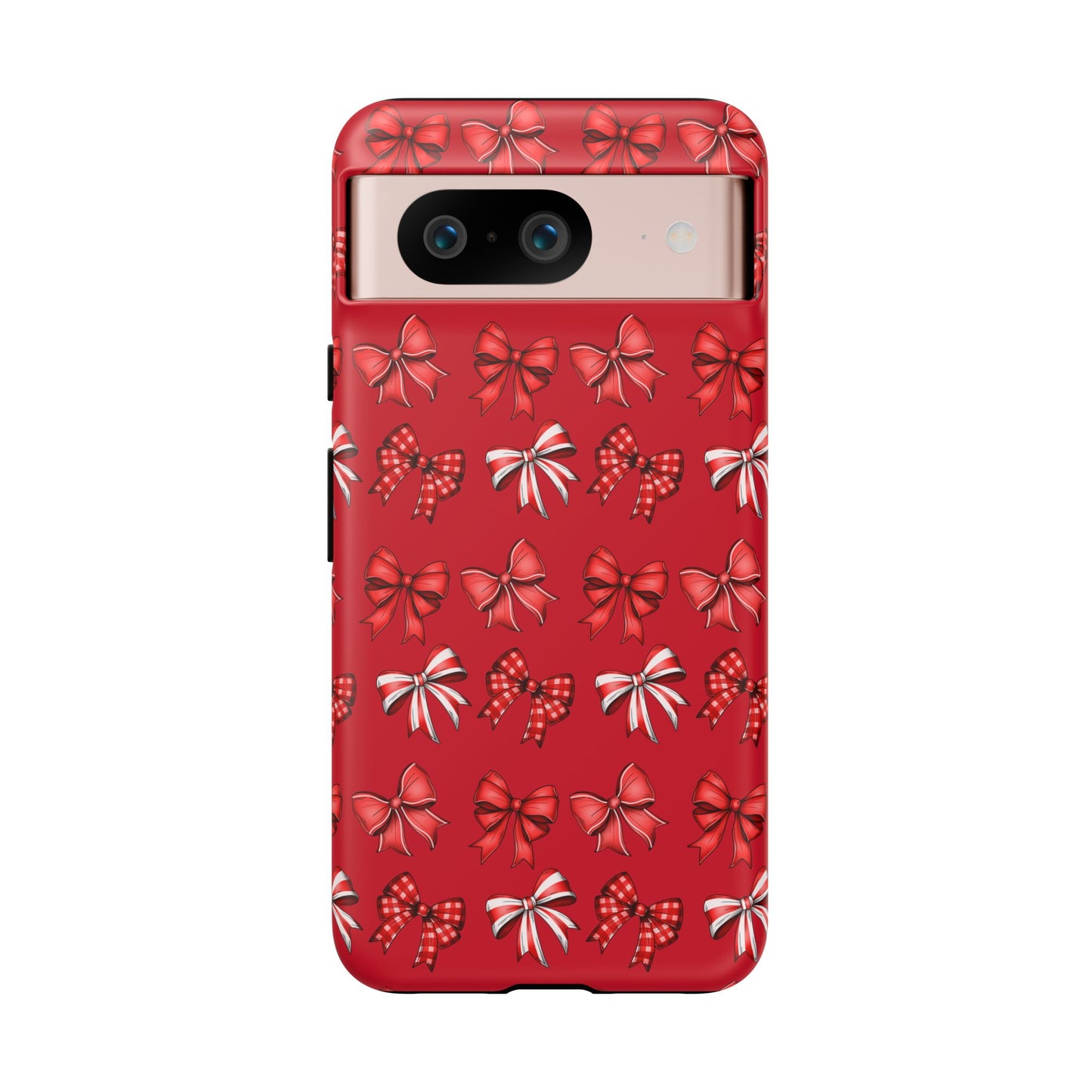 Christmas Bow Phone Case Red