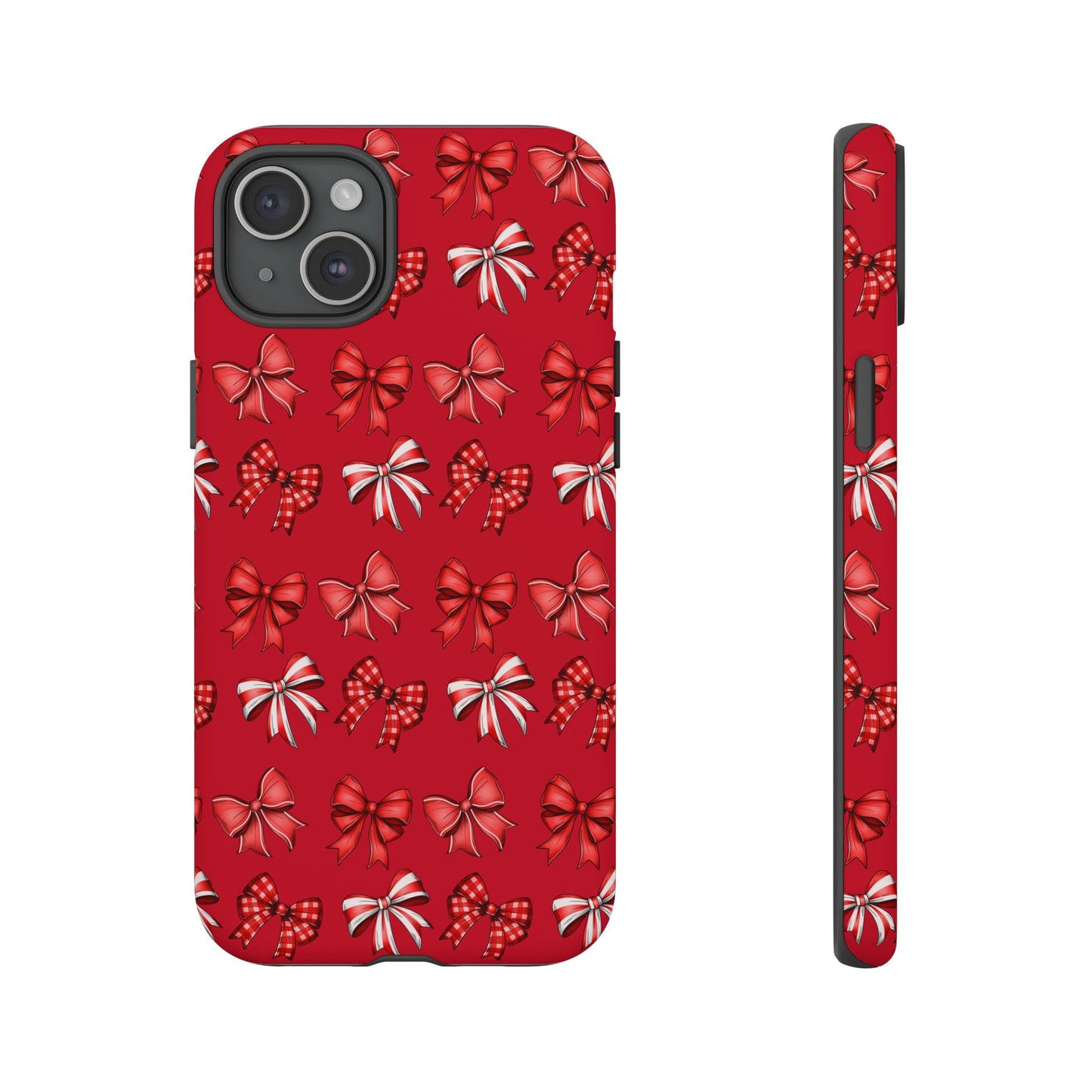 Christmas Bow Phone Case Red