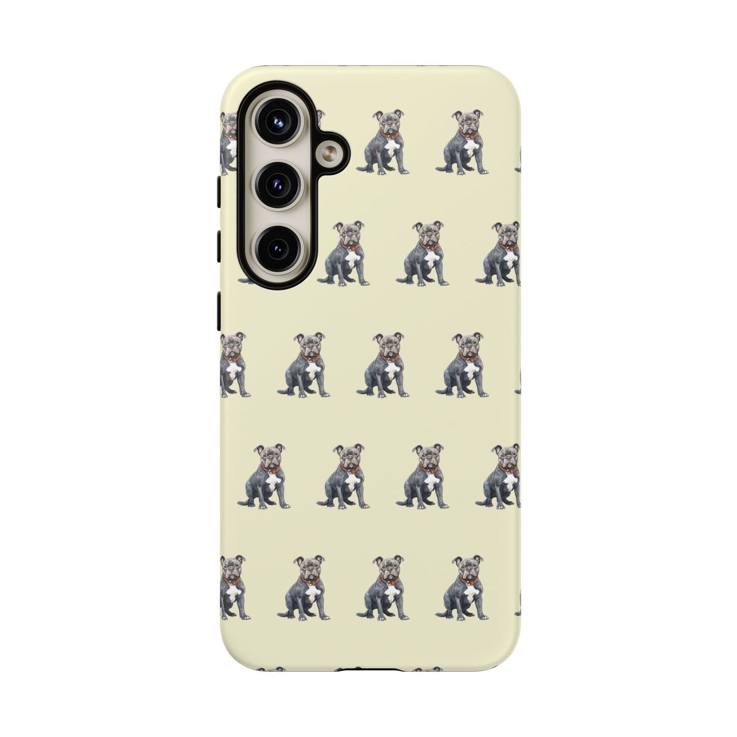 Pitbull Phone Case Cream