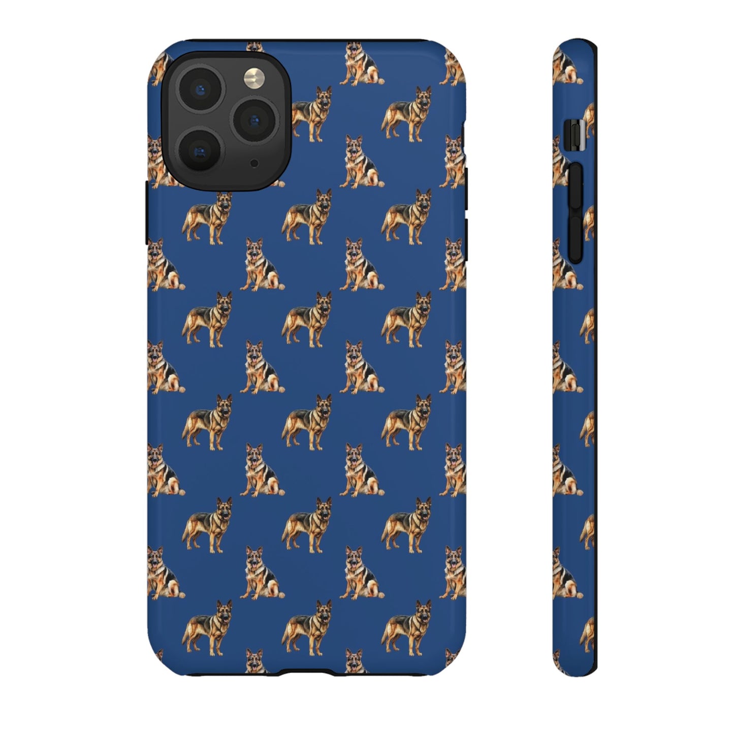 German Shepherd Phone Case Blue