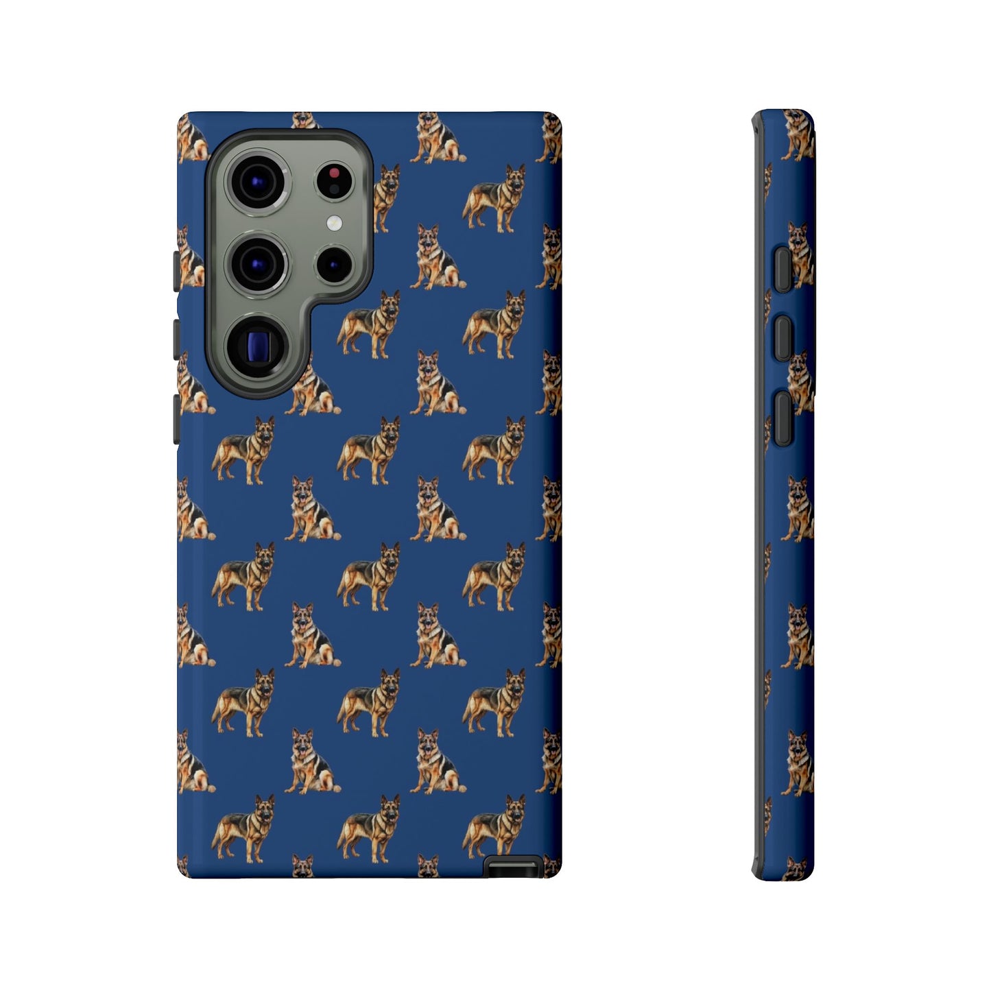 German Shepherd Phone Case Blue