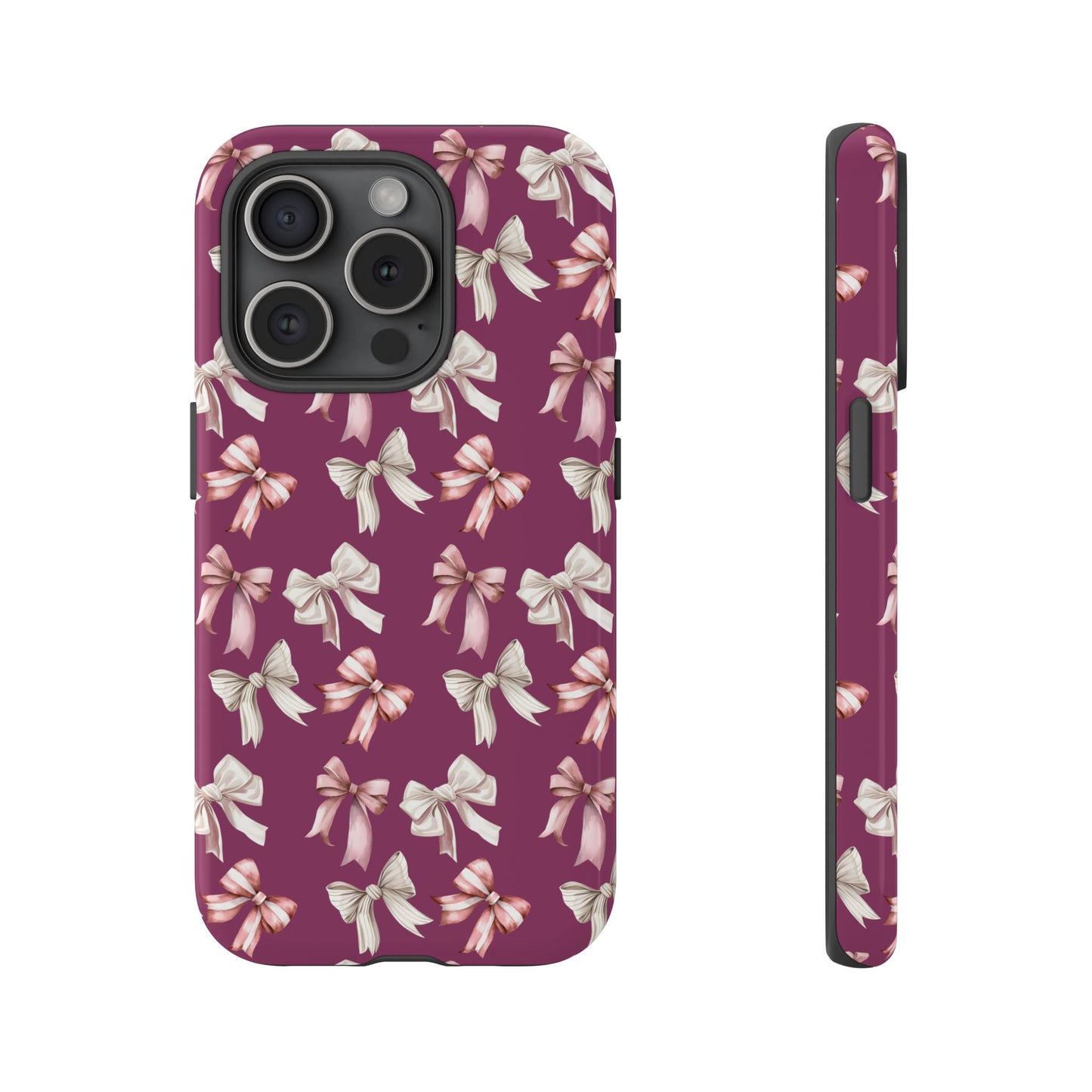 Bow Phone Case Berry