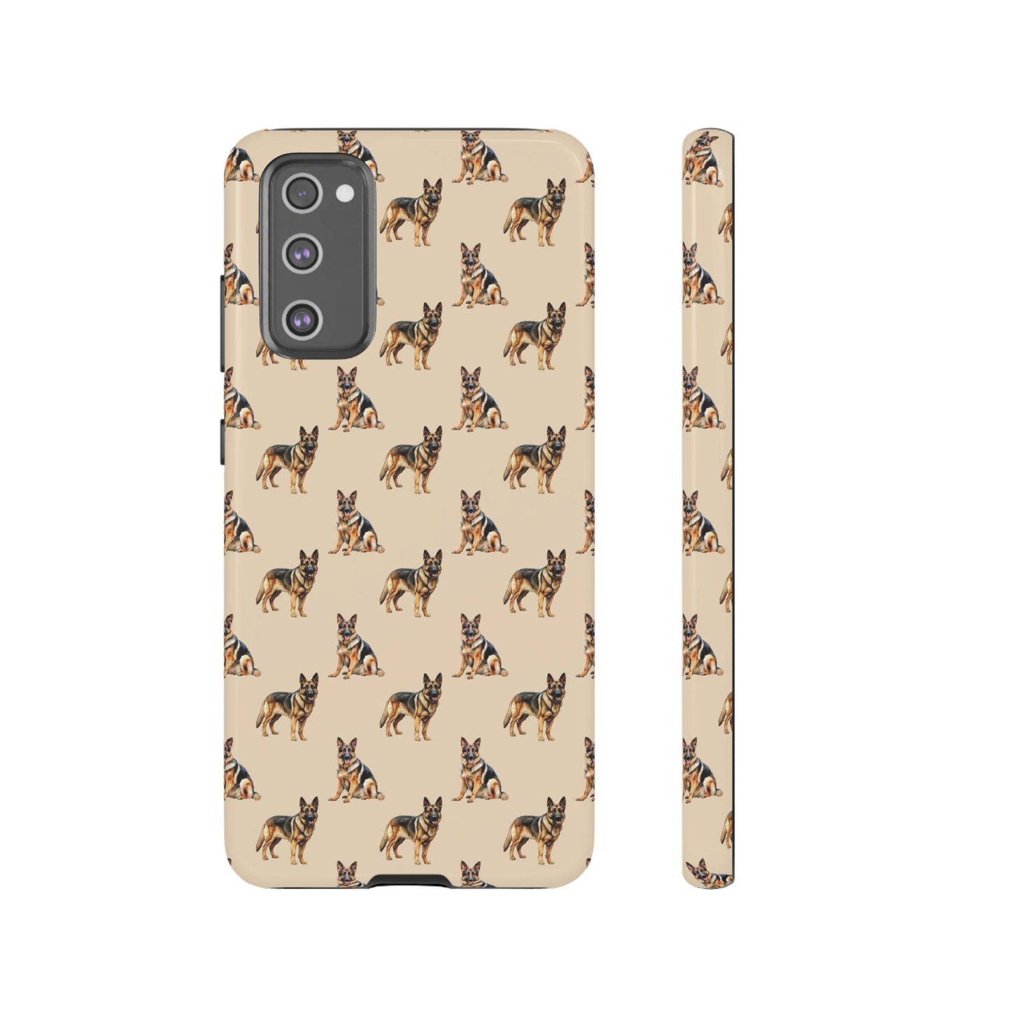 German Shepherd Phone Case Cream