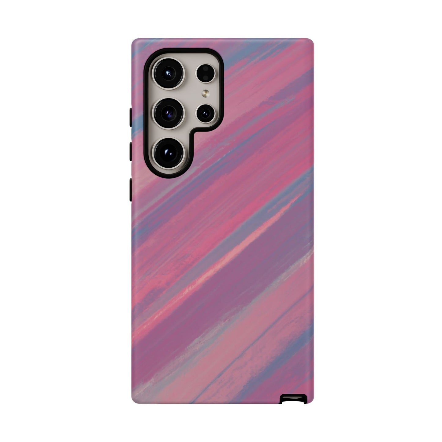 Striped Phone Case Pink