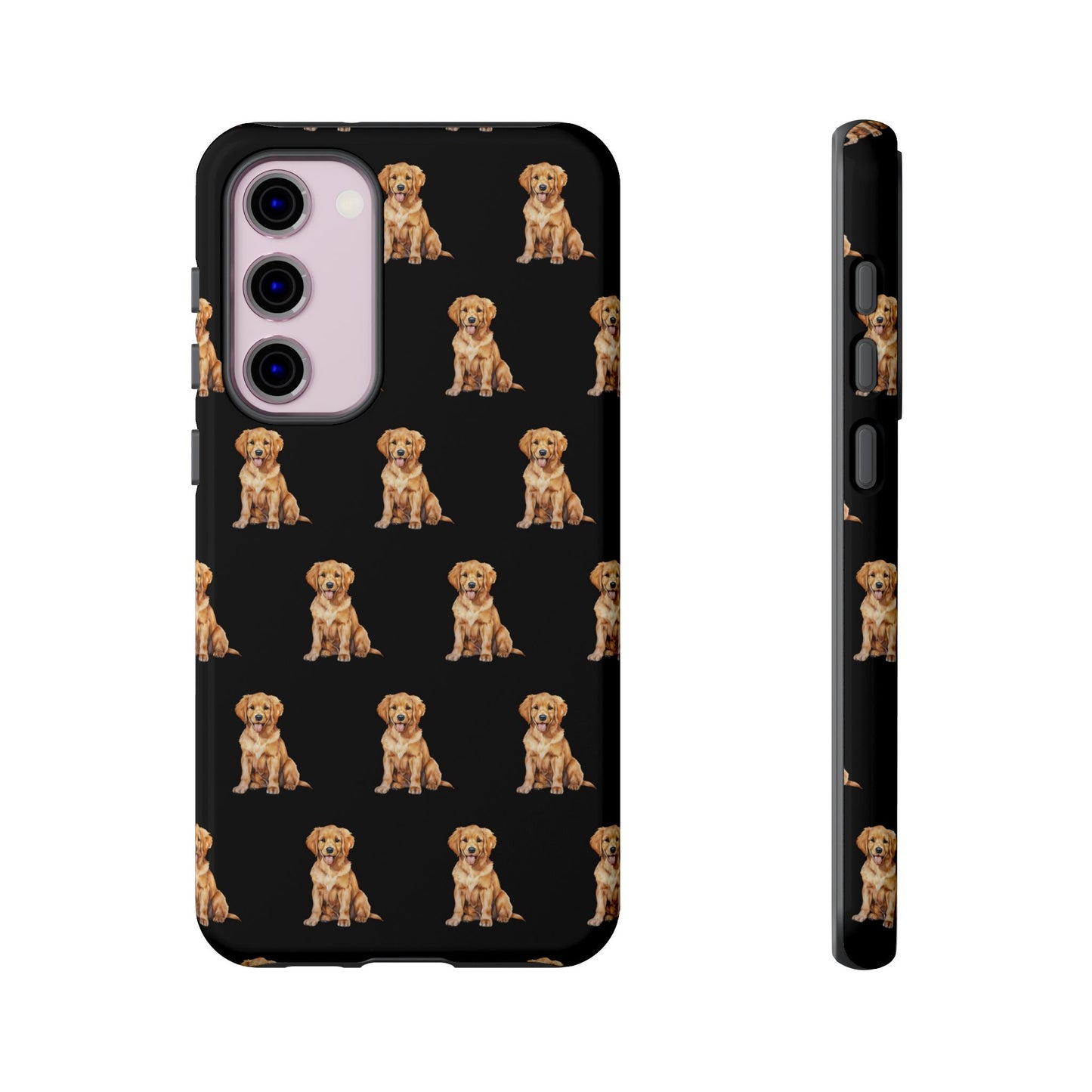 Golden Retriever Phone Case Black