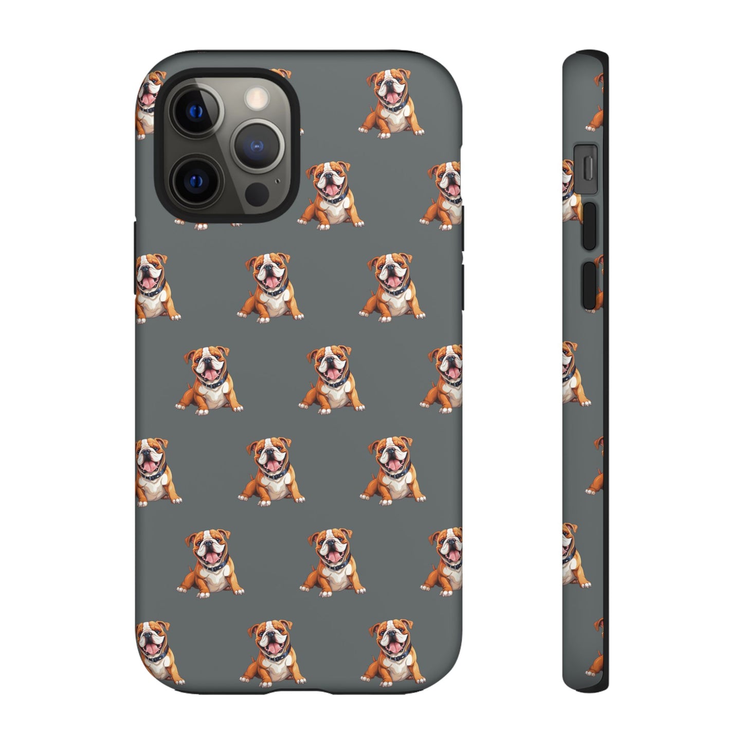 Bulldog Phone Case Gray