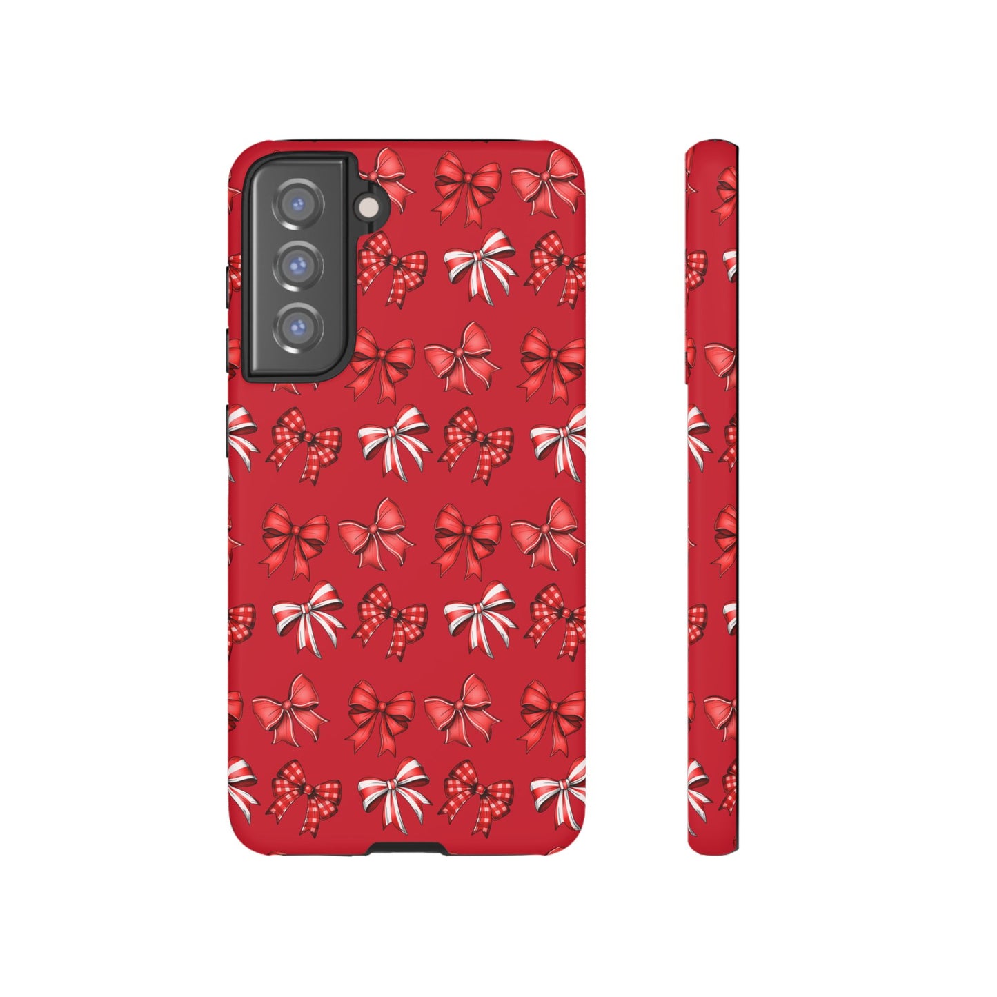 Christmas Bow Phone Case Red