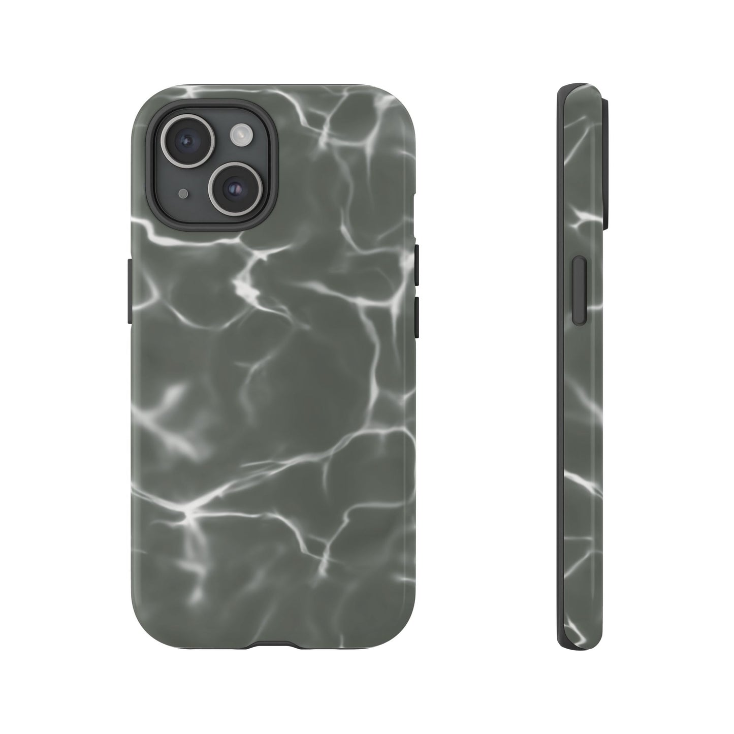 Marble Print Phone Case Gray