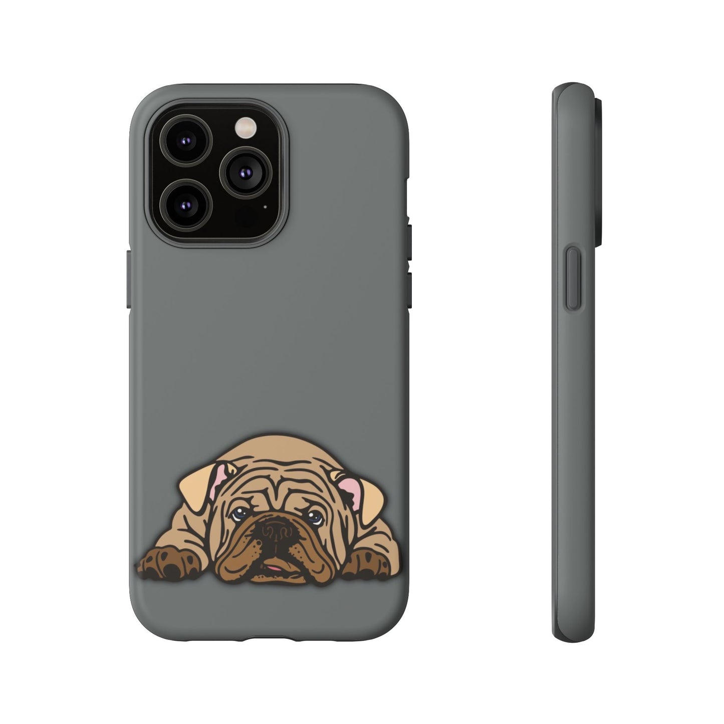 Bulldog Phone Case Gray