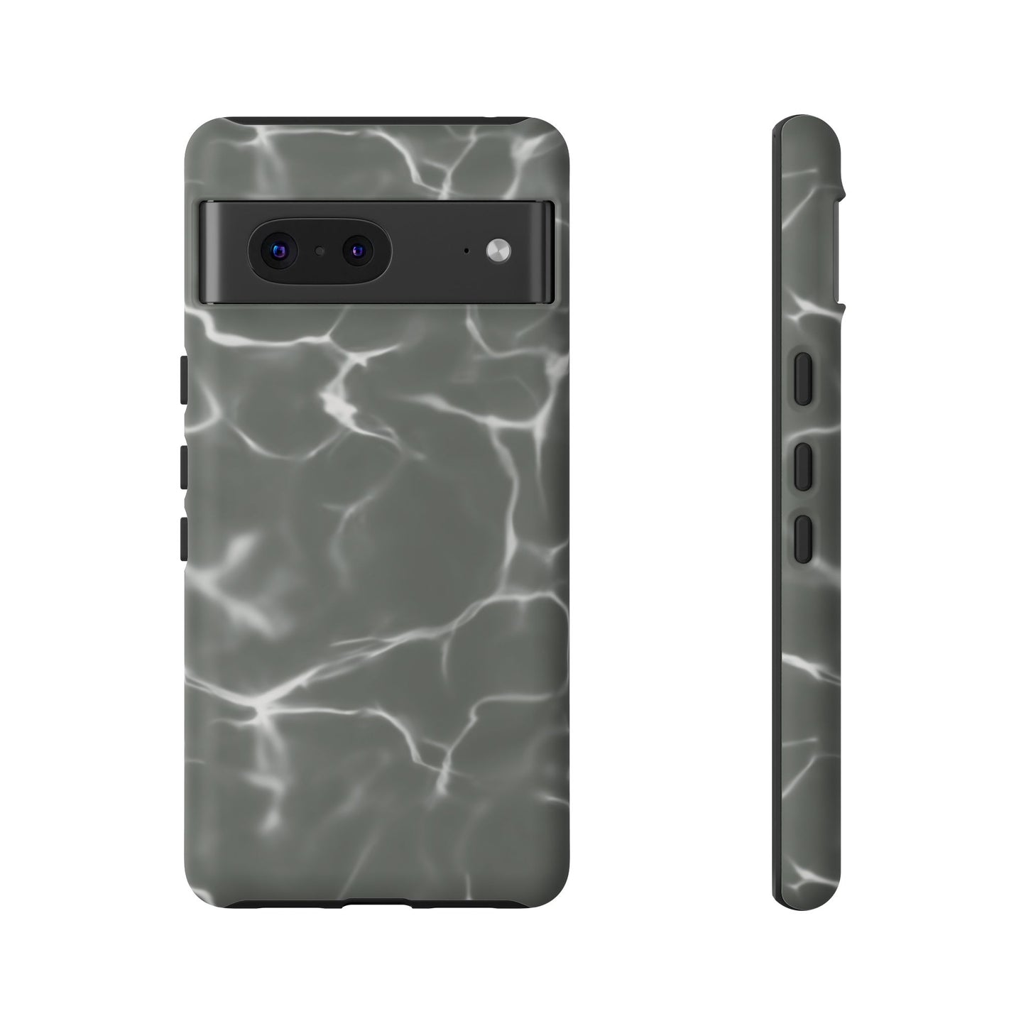 Marble Print Phone Case Gray