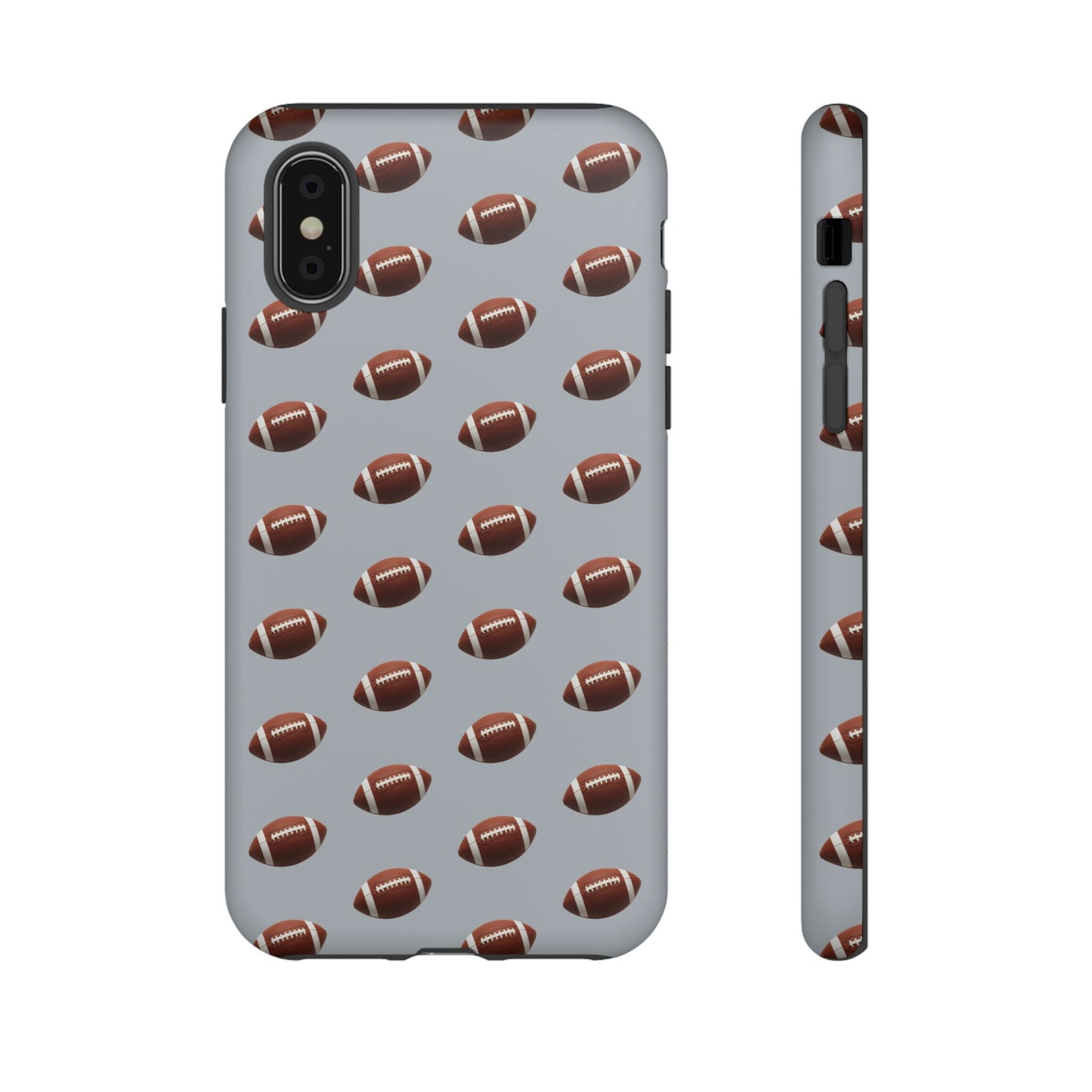 Football Phone Case Silver