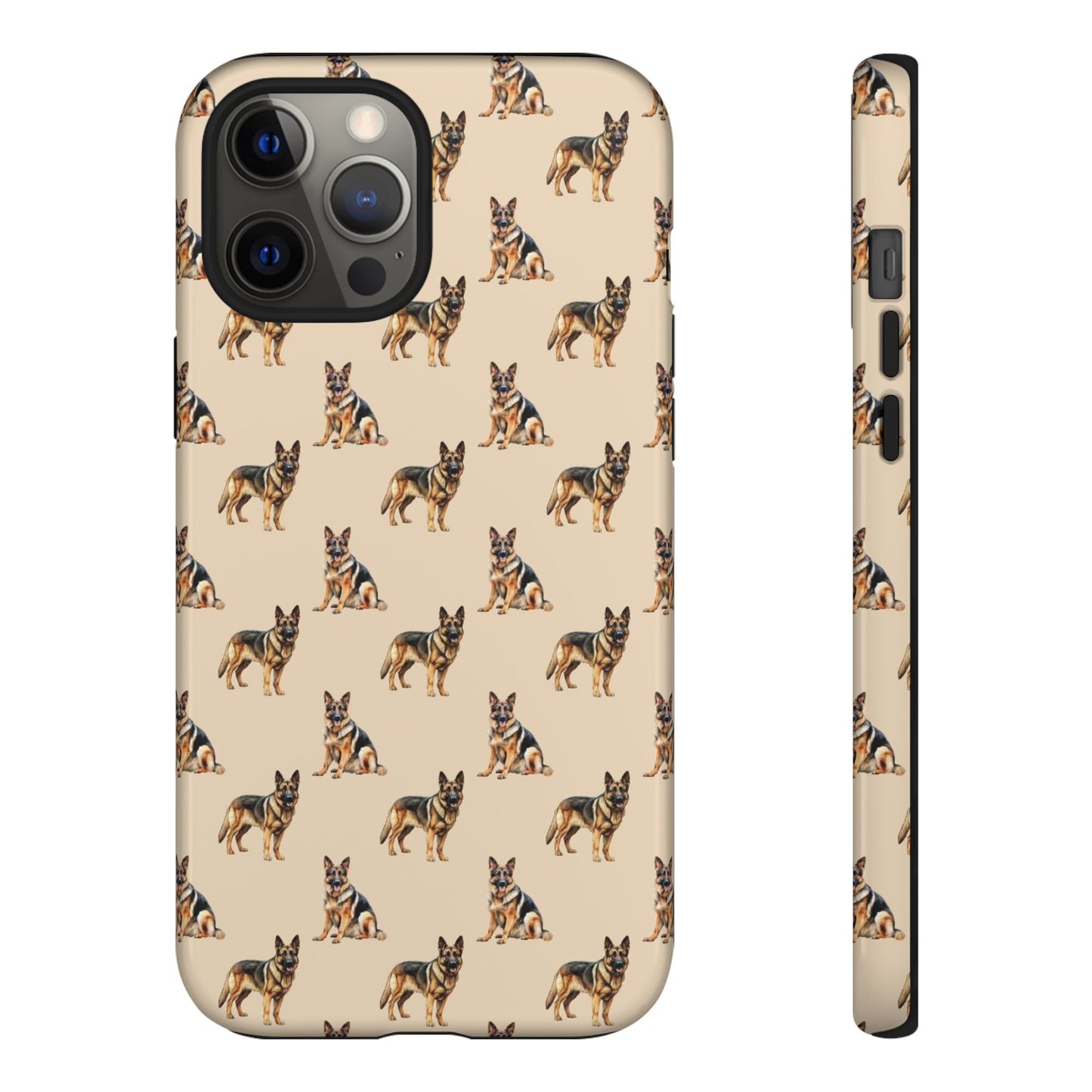 German Shepherd Phone Case Cream