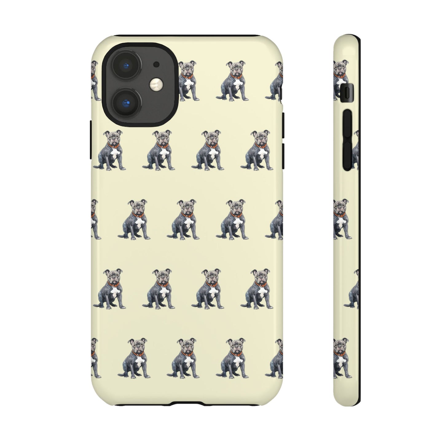 Pitbull Phone Case Cream