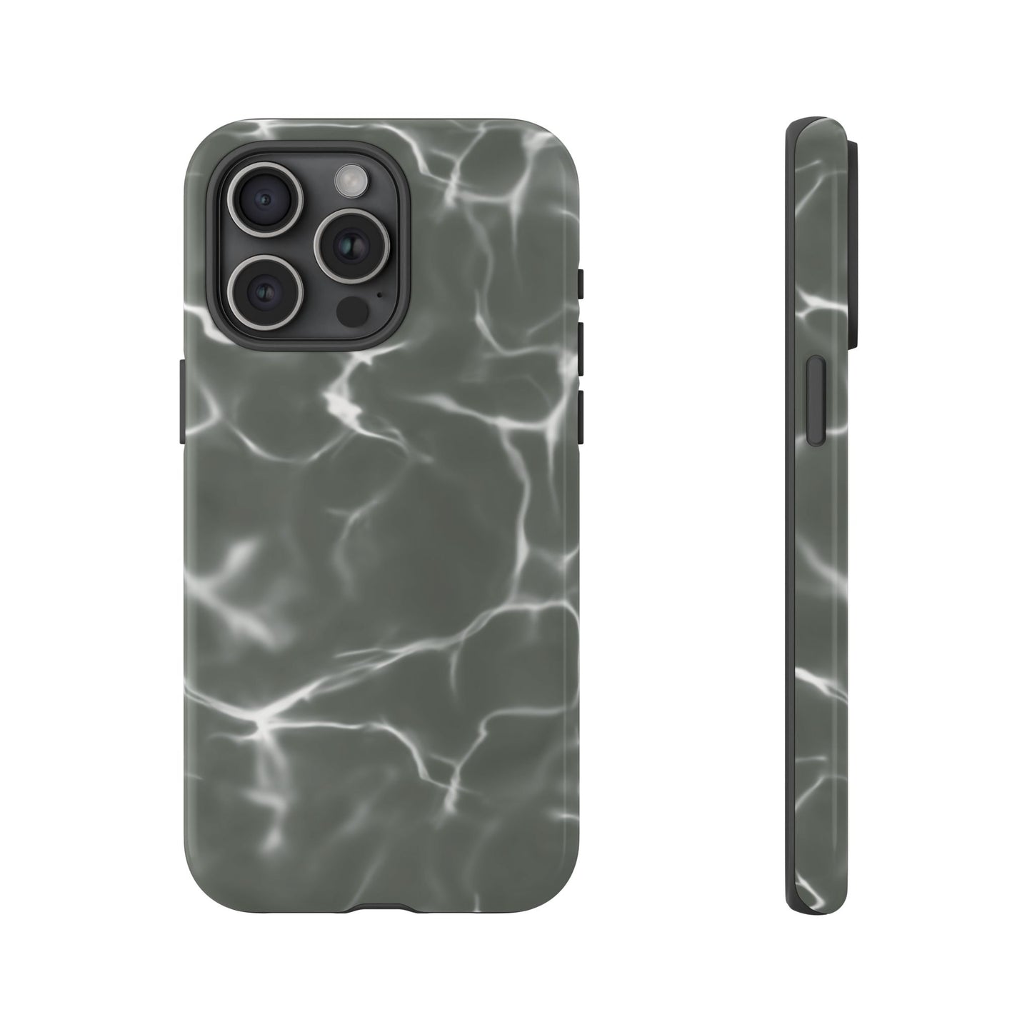 Marble Print Phone Case Gray