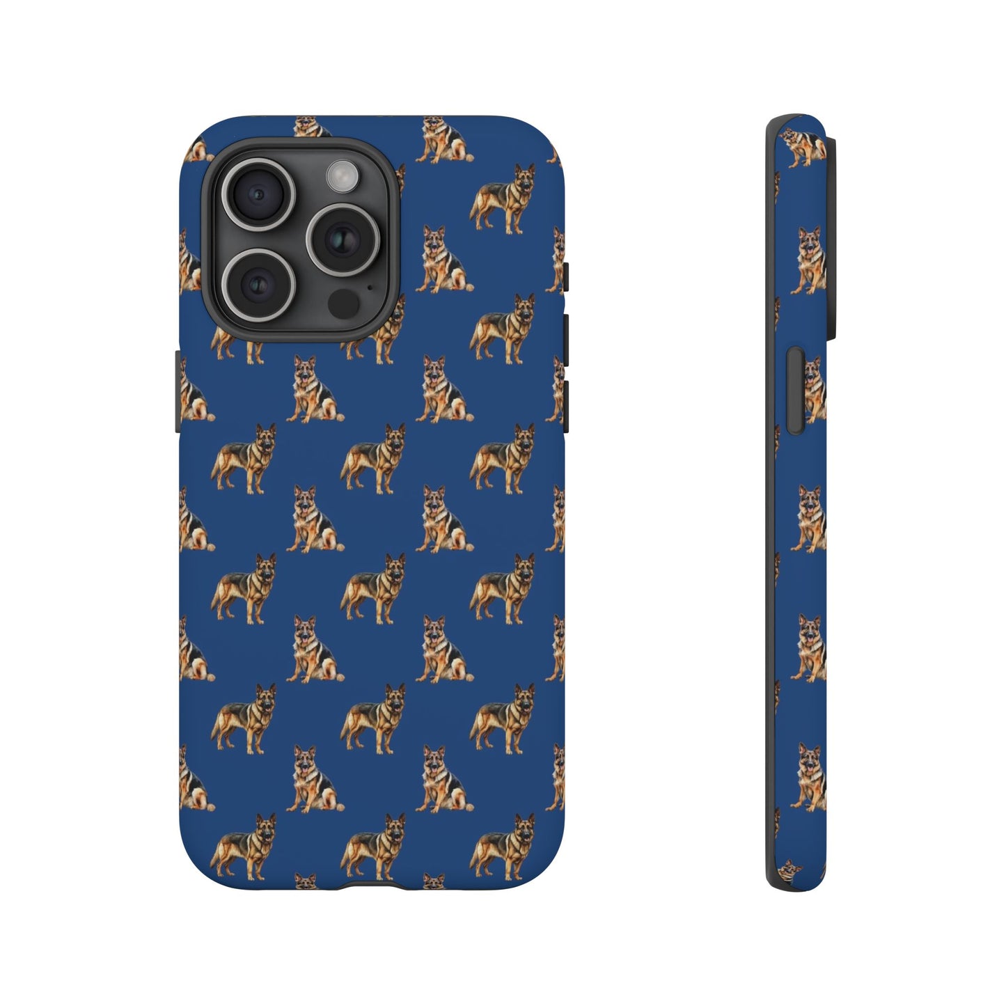 German Shepherd Phone Case Blue