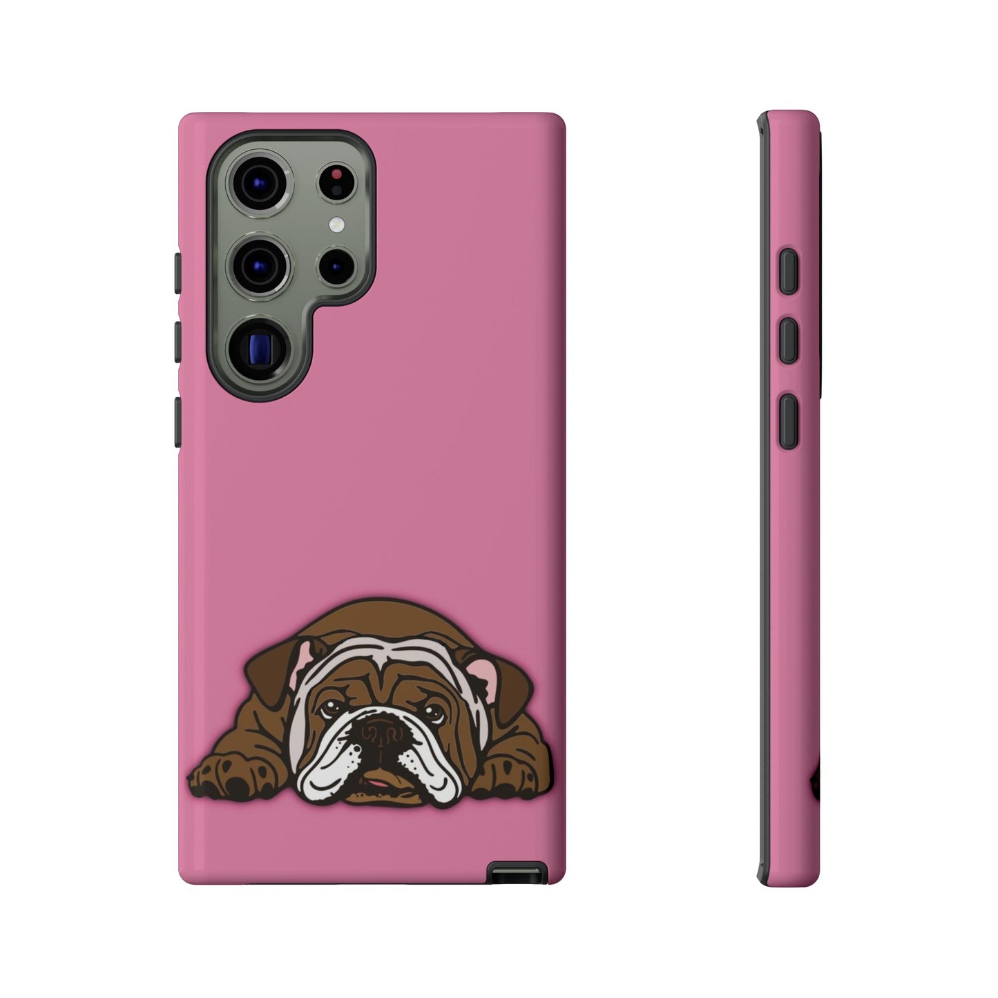 Bulldog Phone Case Pink