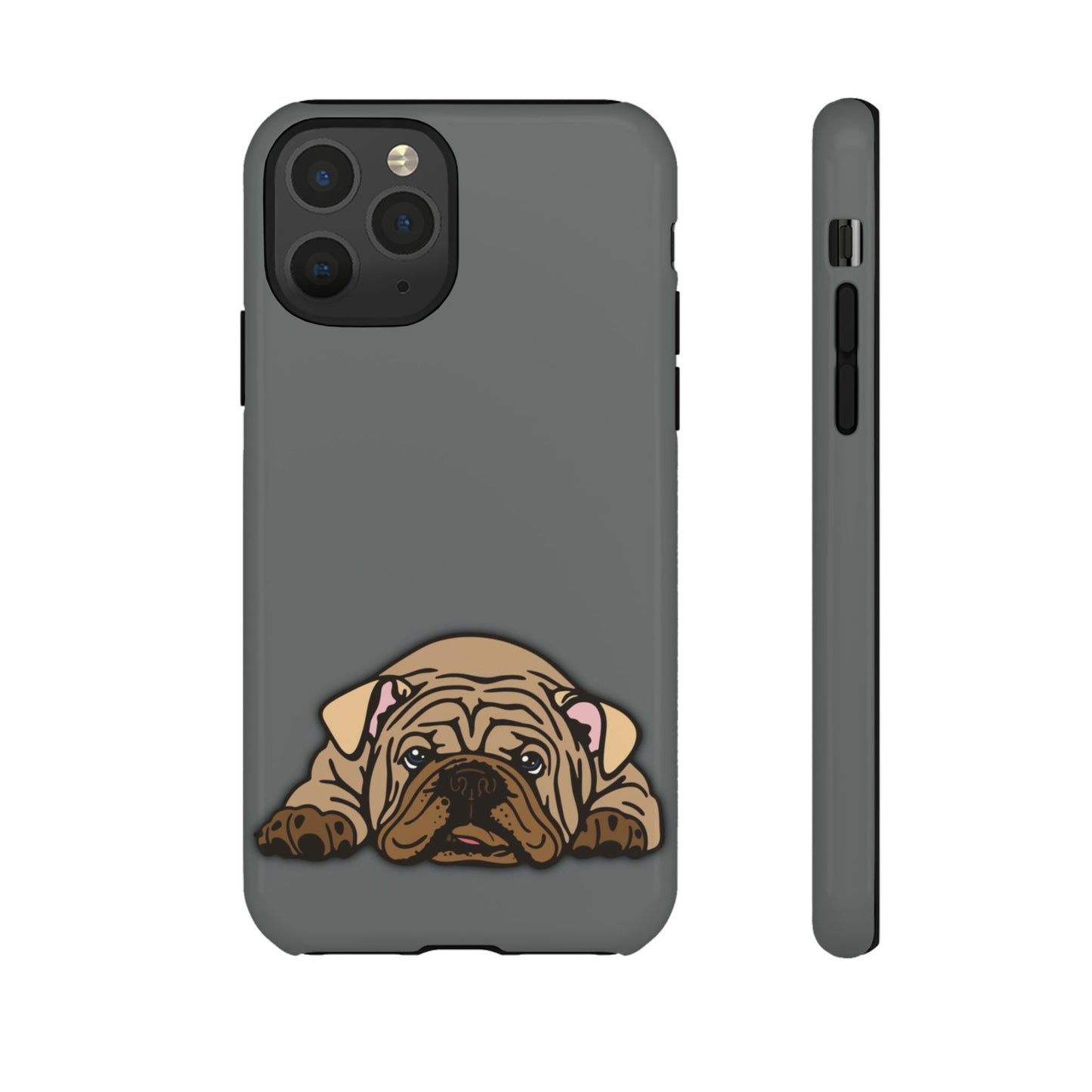 Bulldog Phone Case Gray