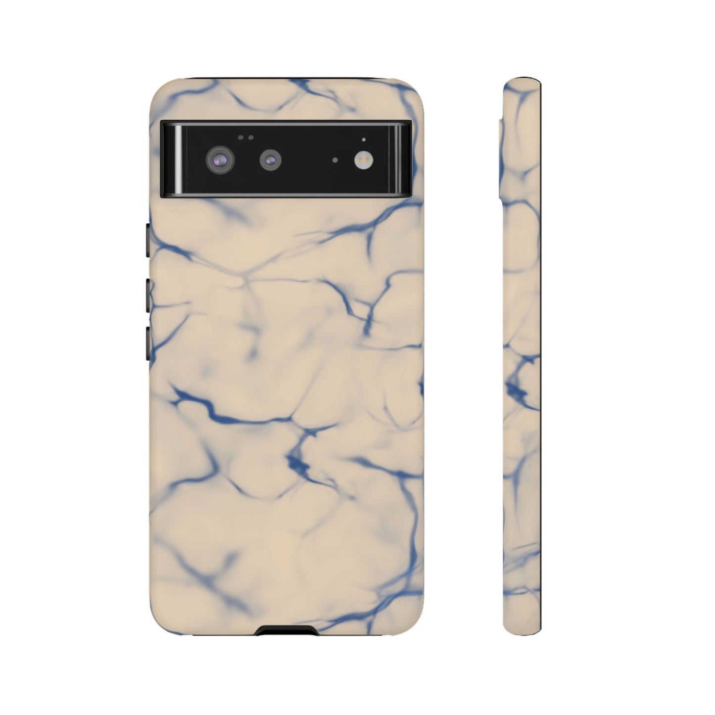 Marble Phone Case Cream Blue