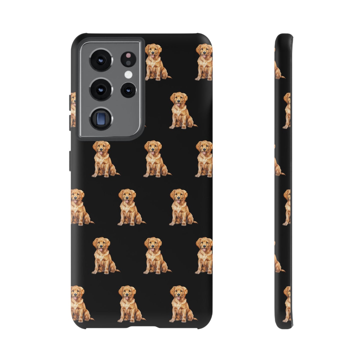 Golden Retriever Phone Case Black