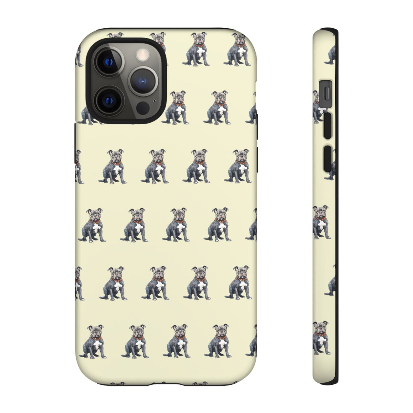 Pitbull Phone Case Cream