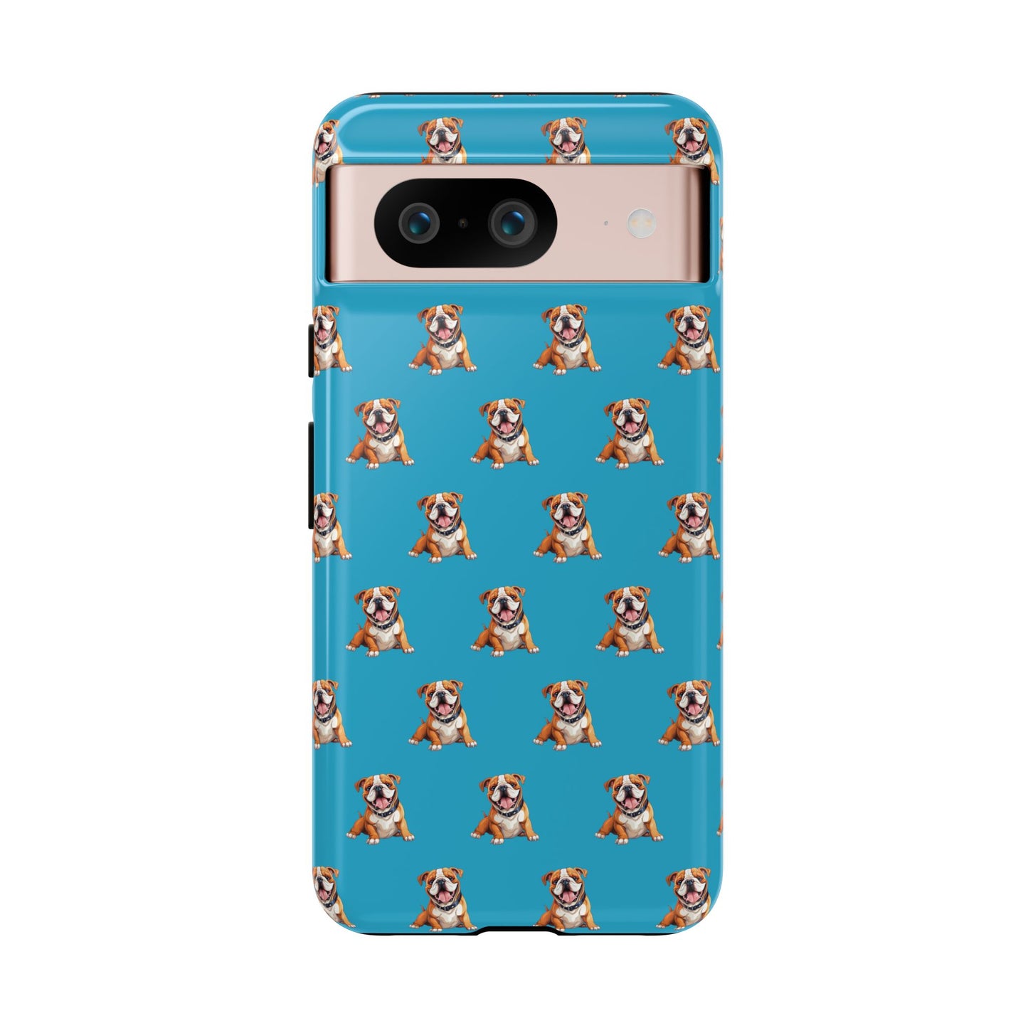 Bulldog Phone Case Turquoise