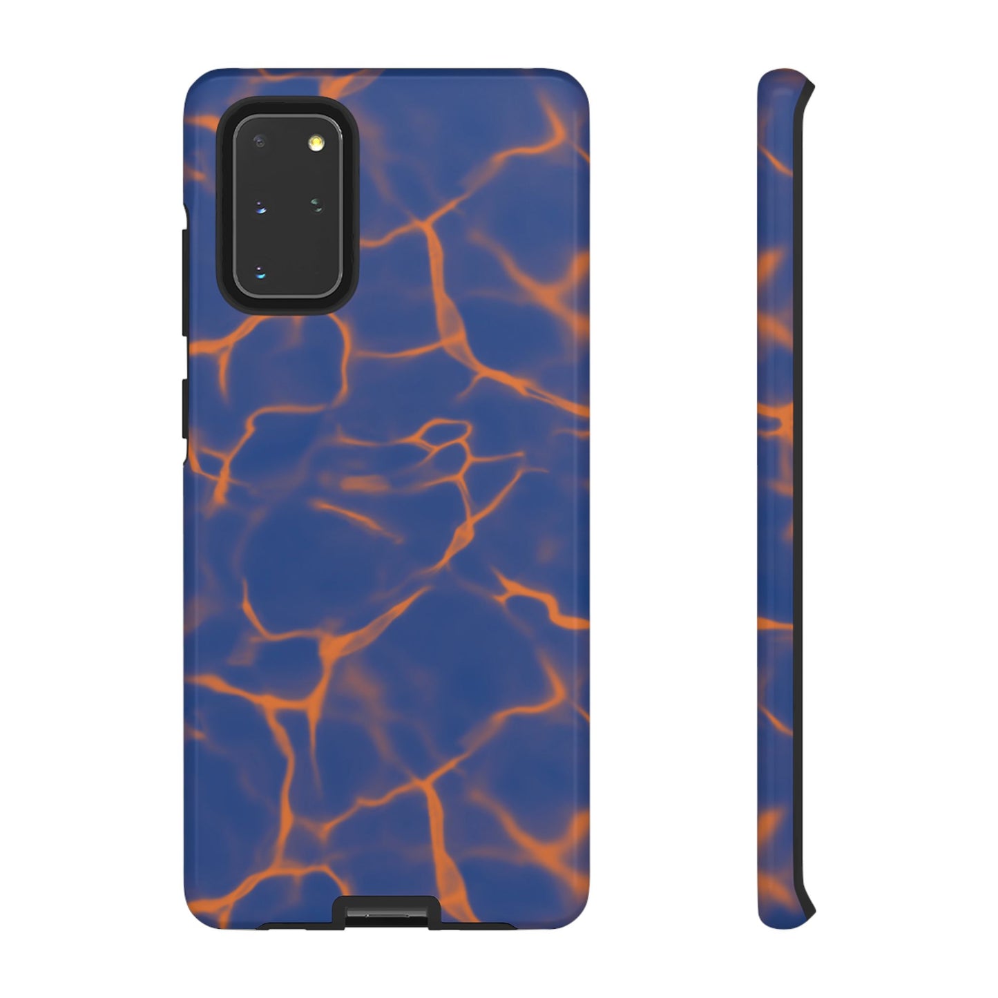 Marble Phone Case Blue Orange