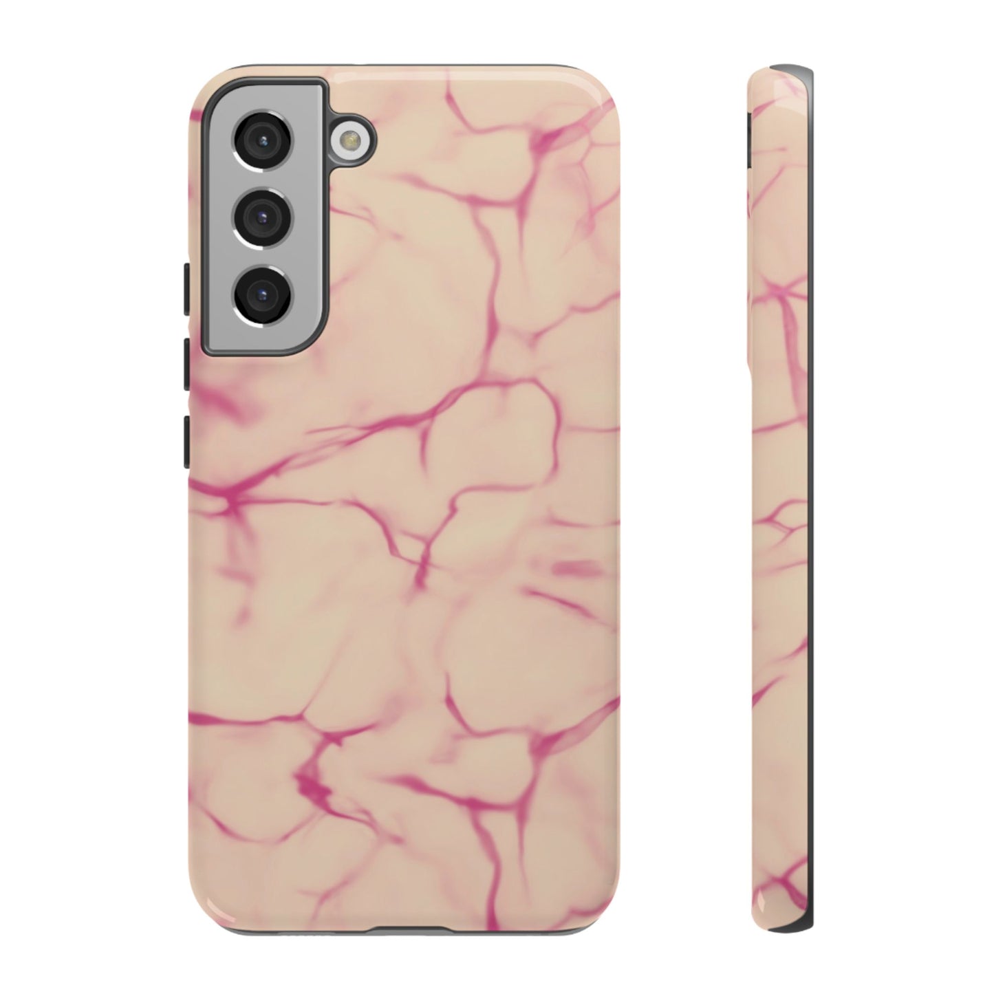 Marble Phone Case Cream Pink