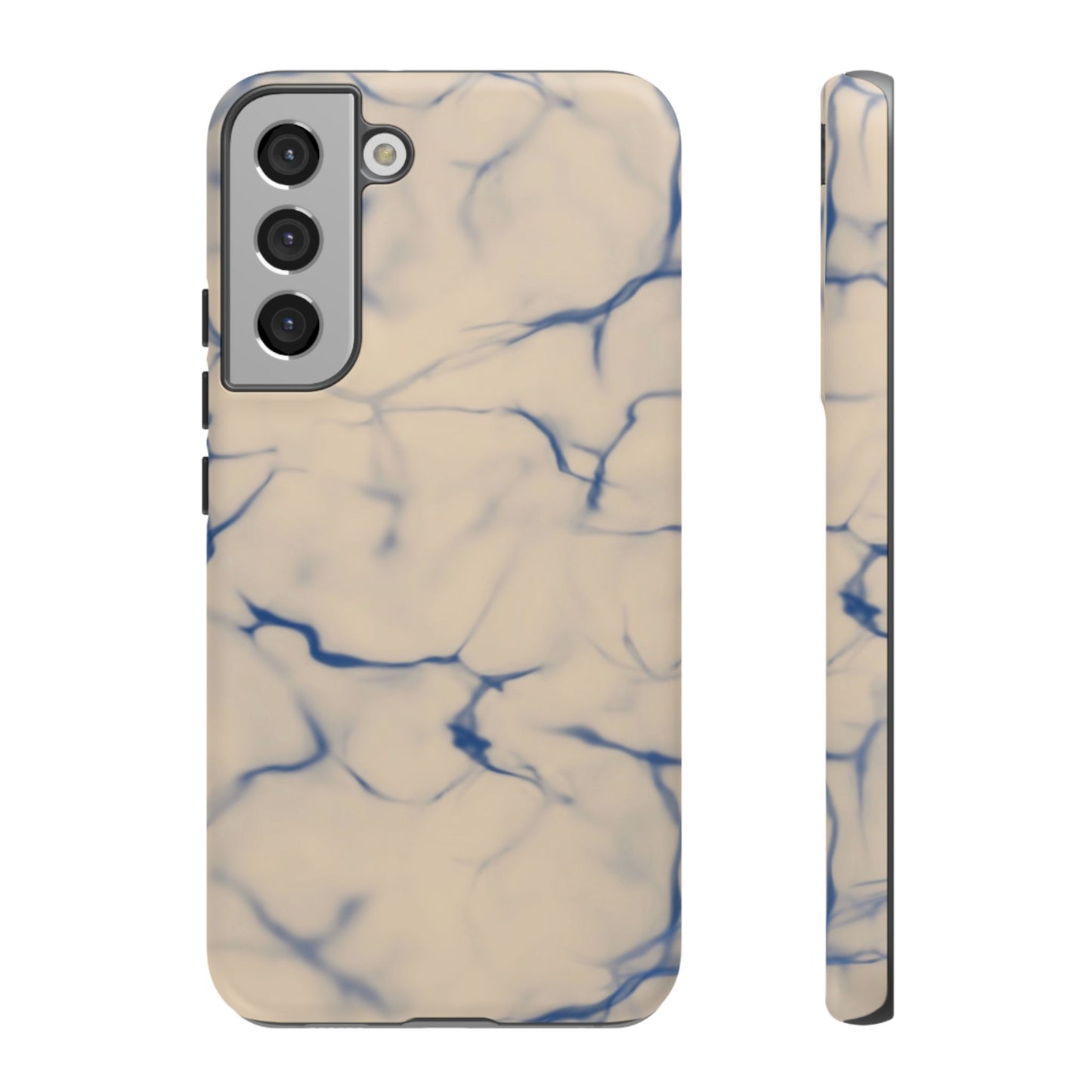 Marble Phone Case Cream Blue