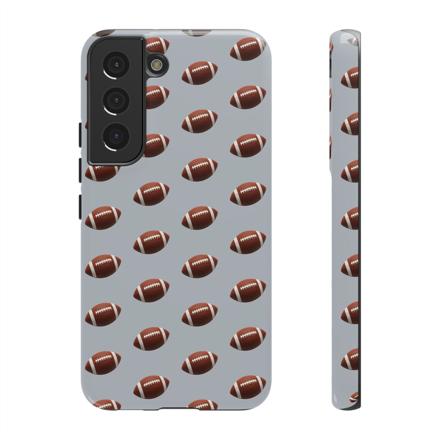 Football Phone Case Silver