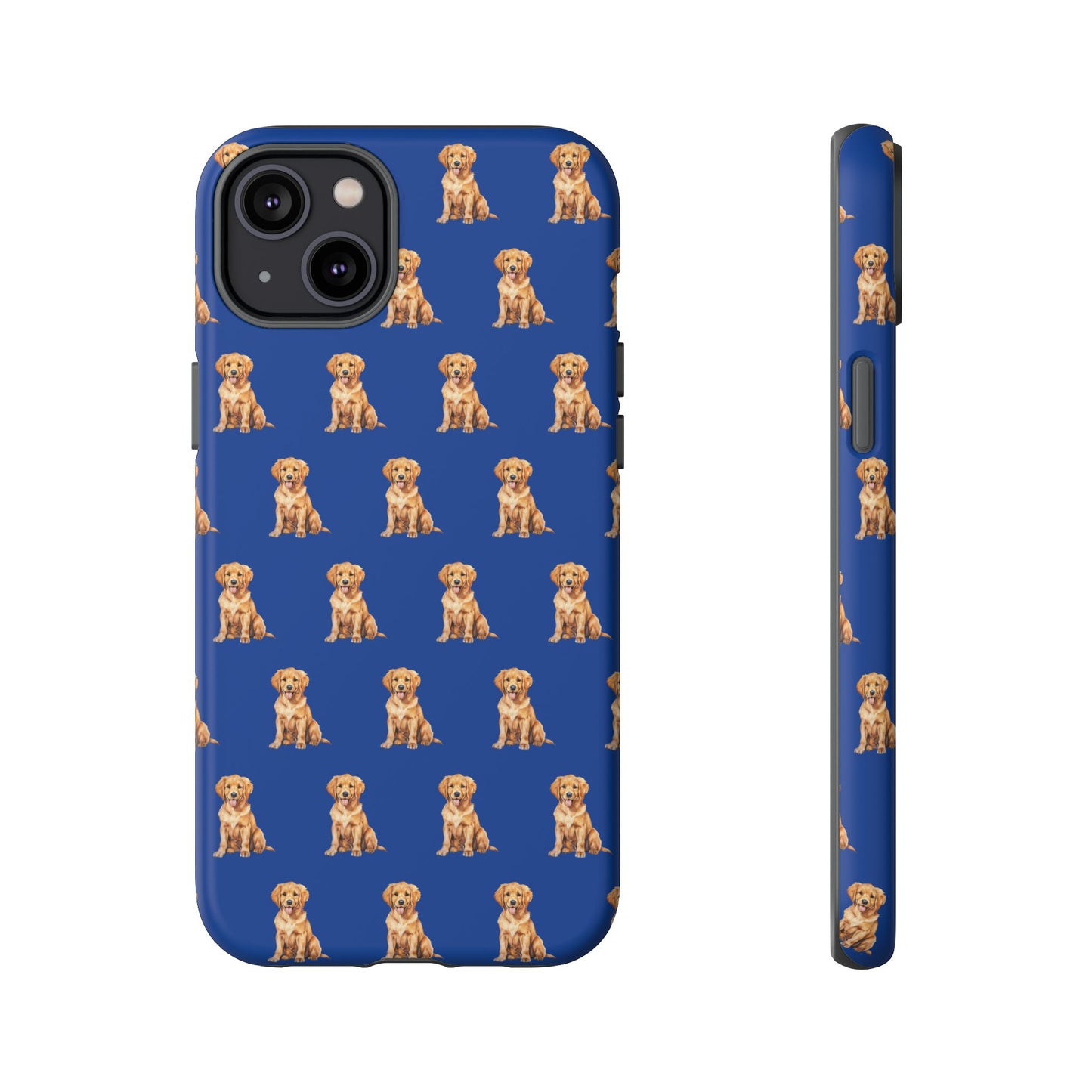 Golden Retriever Phone Case Blue