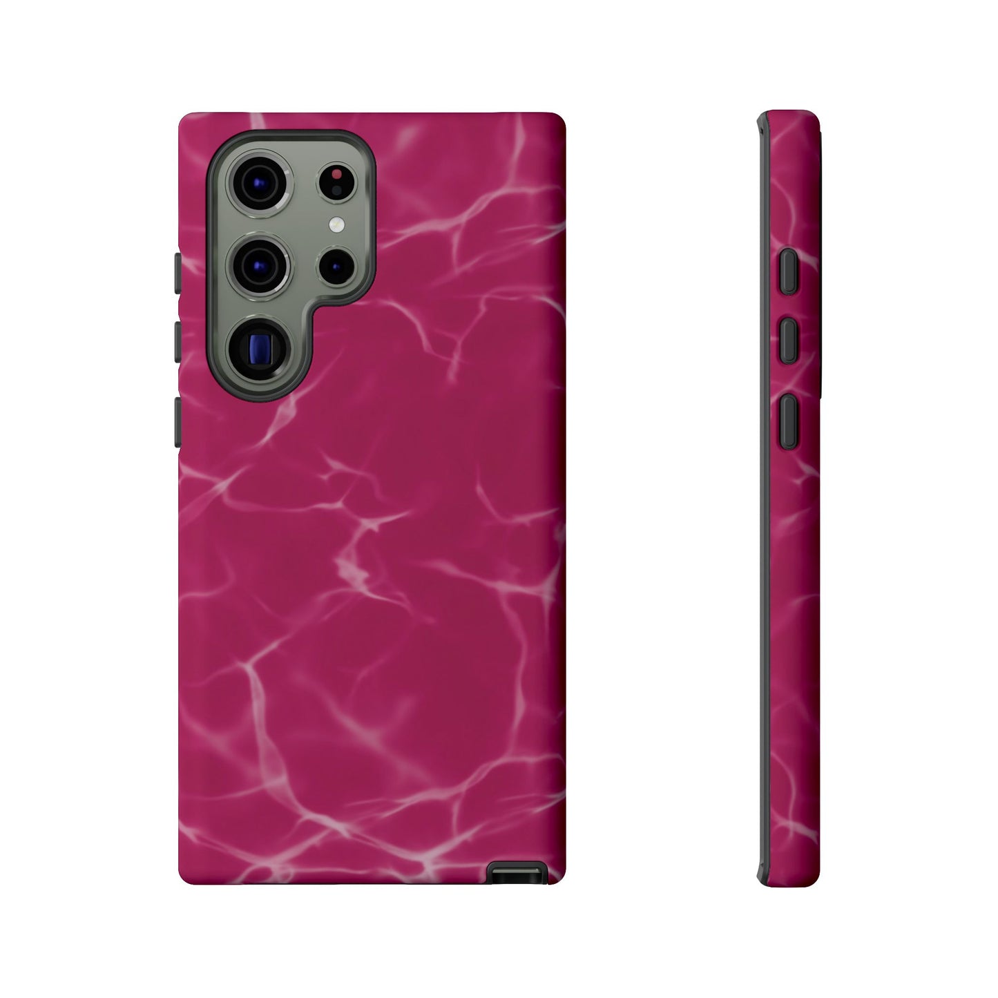 Marble Print Phone Case Berry