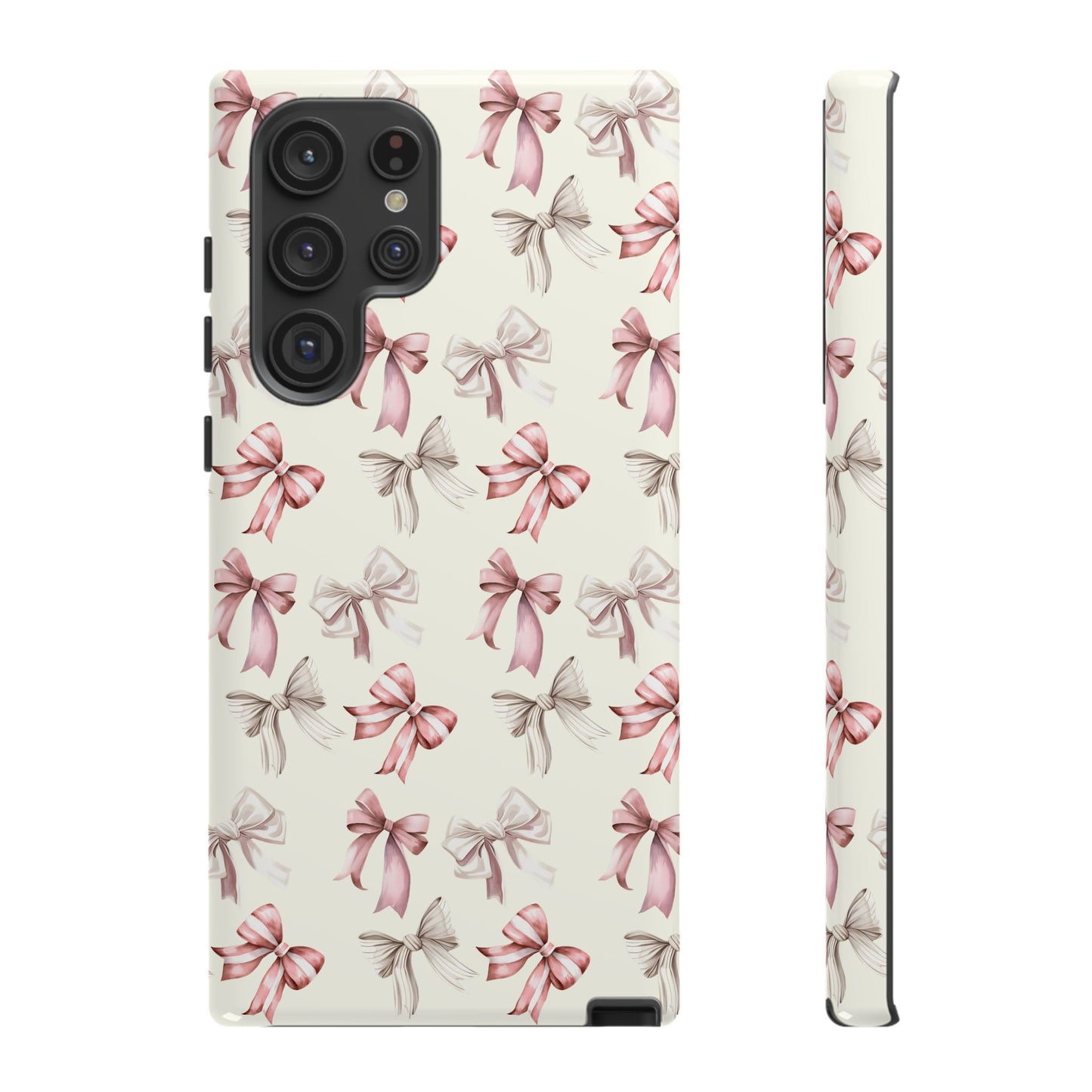 Bow Phone Case Cream