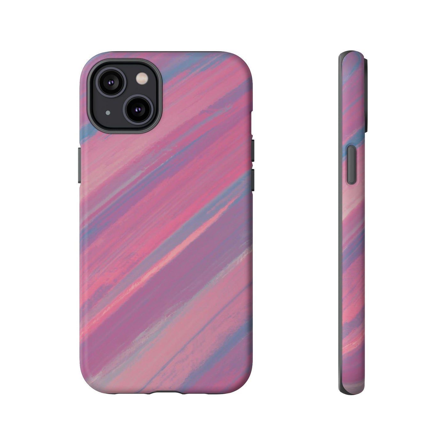 Striped Phone Case Pink