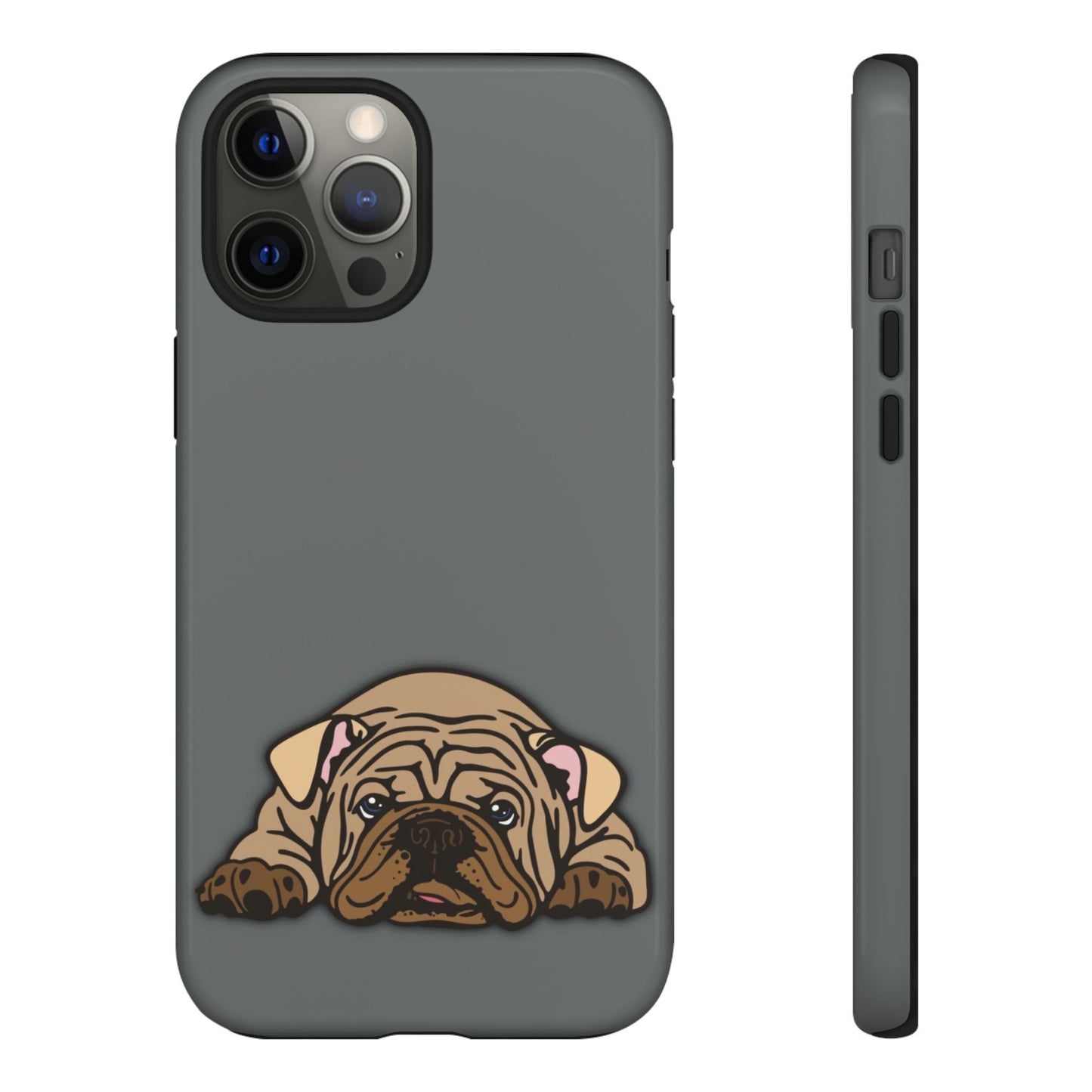 Bulldog Phone Case Gray