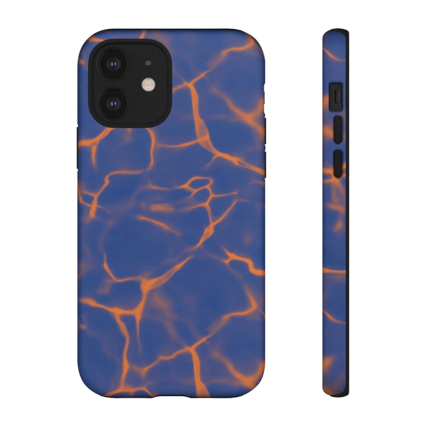 Marble Phone Case Blue Orange