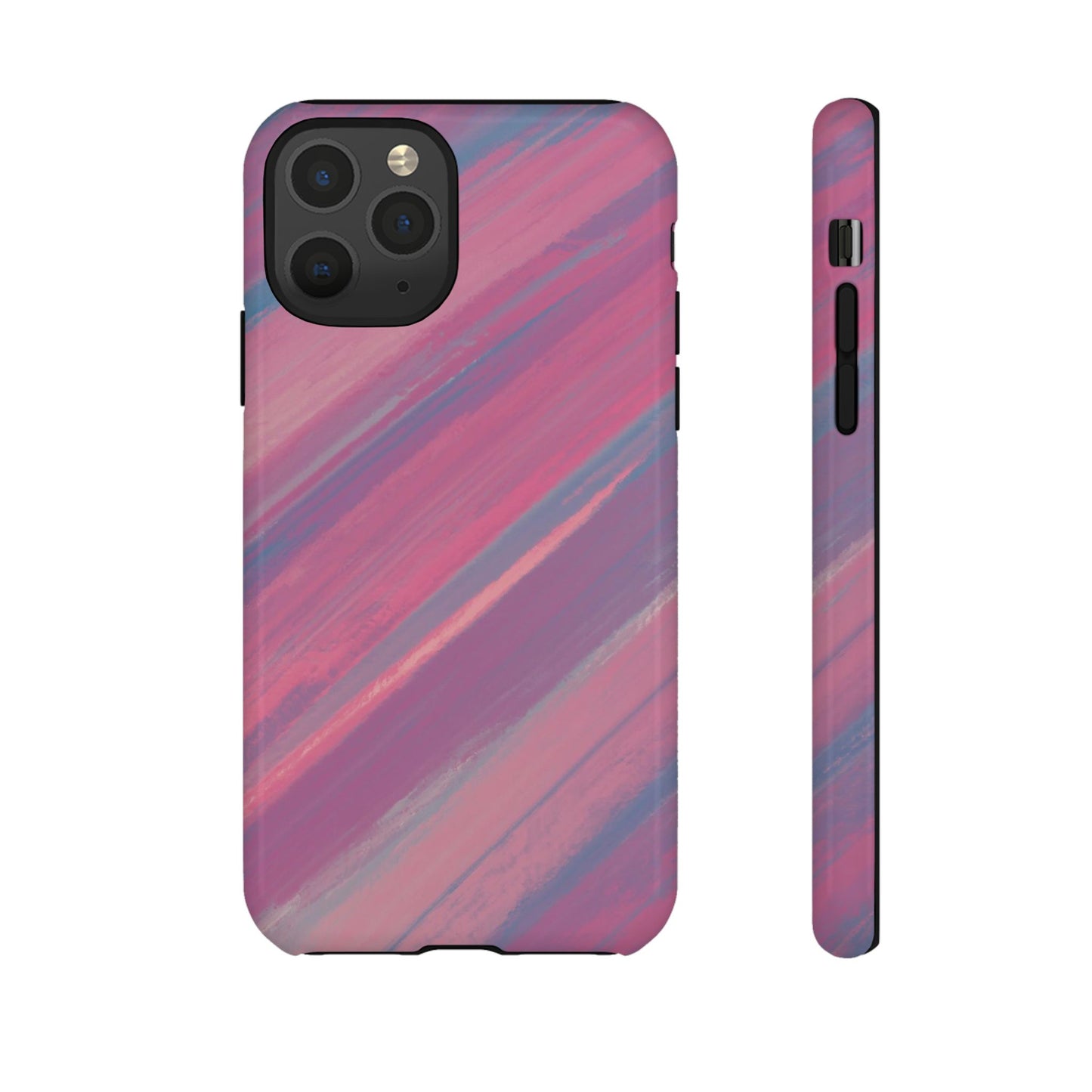 Striped Phone Case Pink