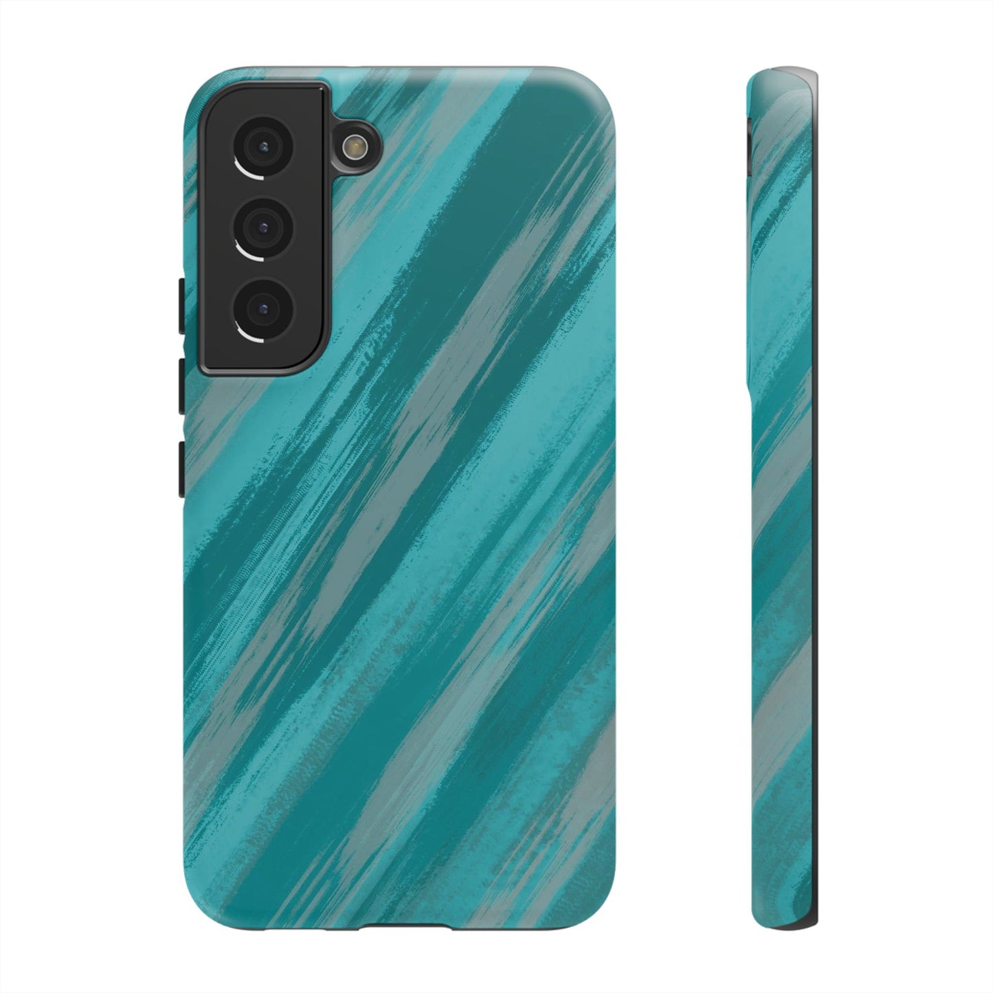 Striped Phone Case Aqua