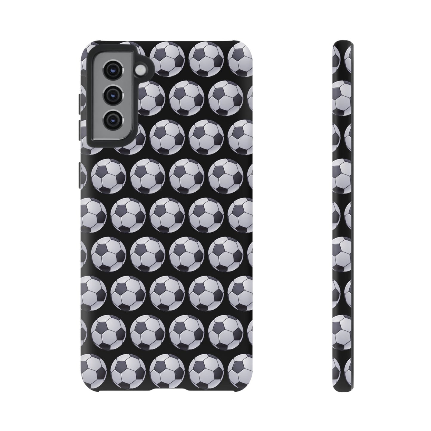 Soccer Ball Phone Case Black