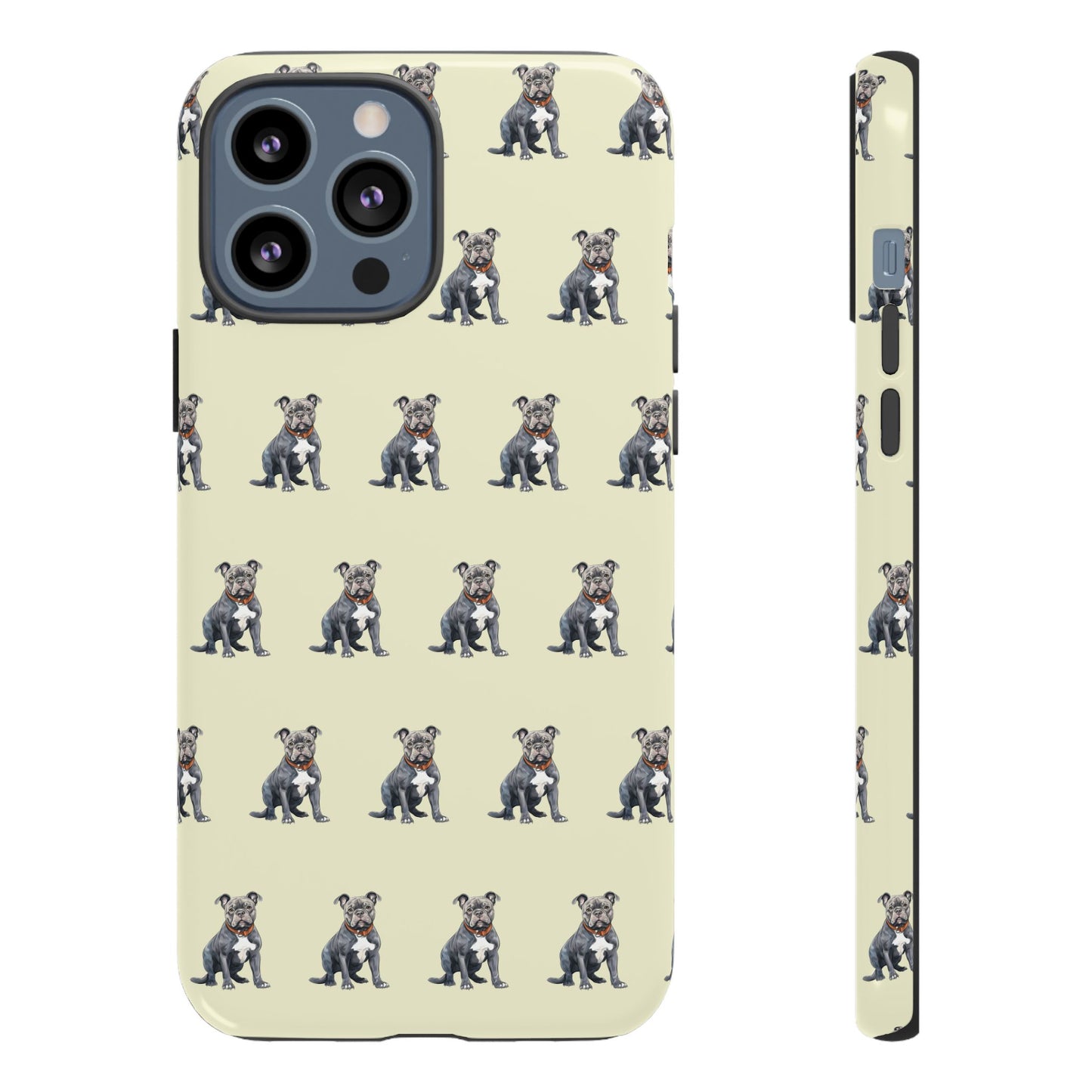 Pitbull Phone Case Cream