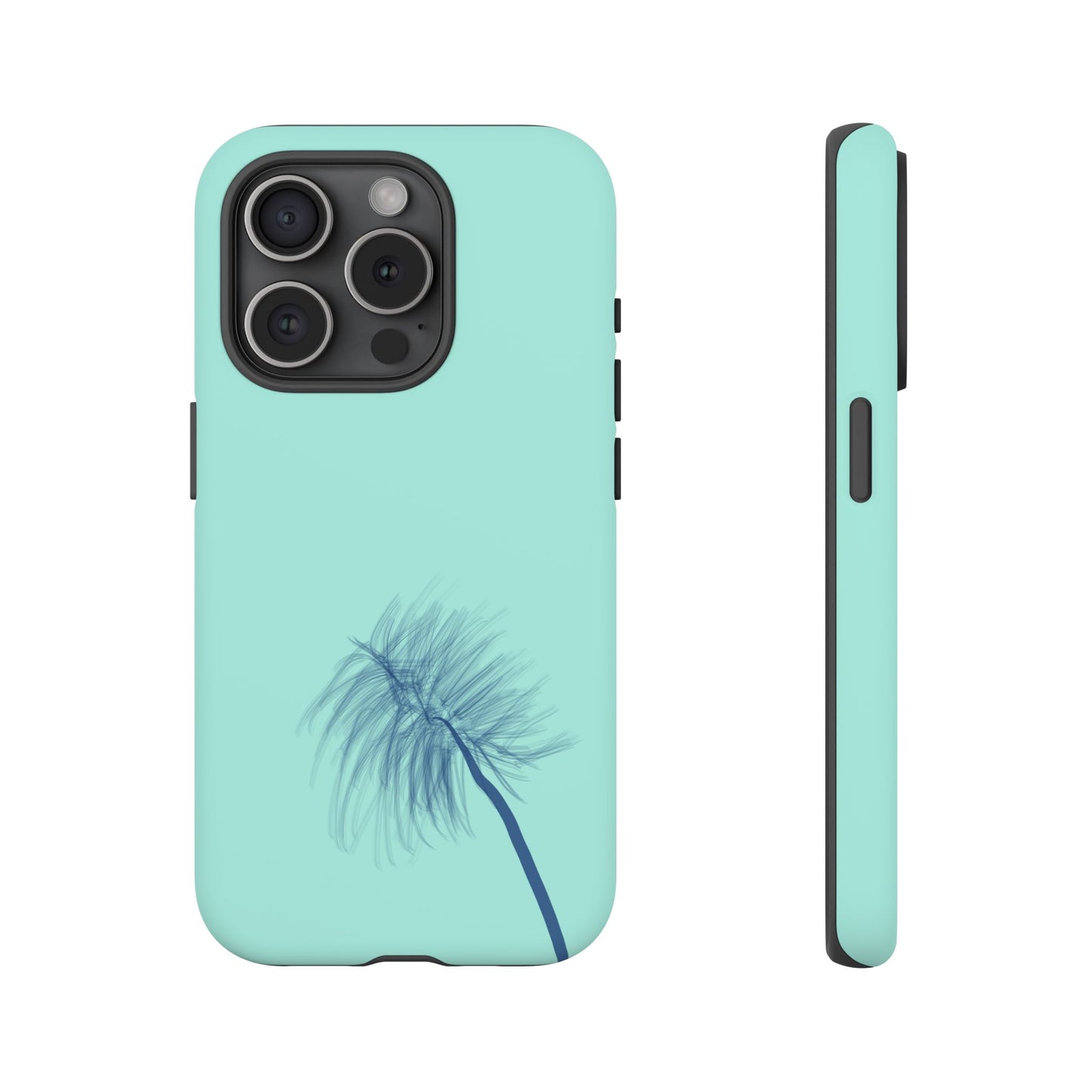 Dandelion Blowball Phone Case Aqua