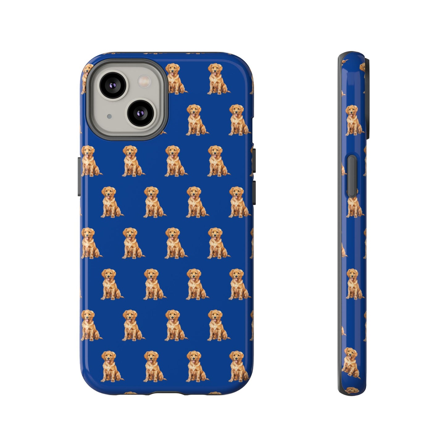 Golden Retriever Phone Case Blue