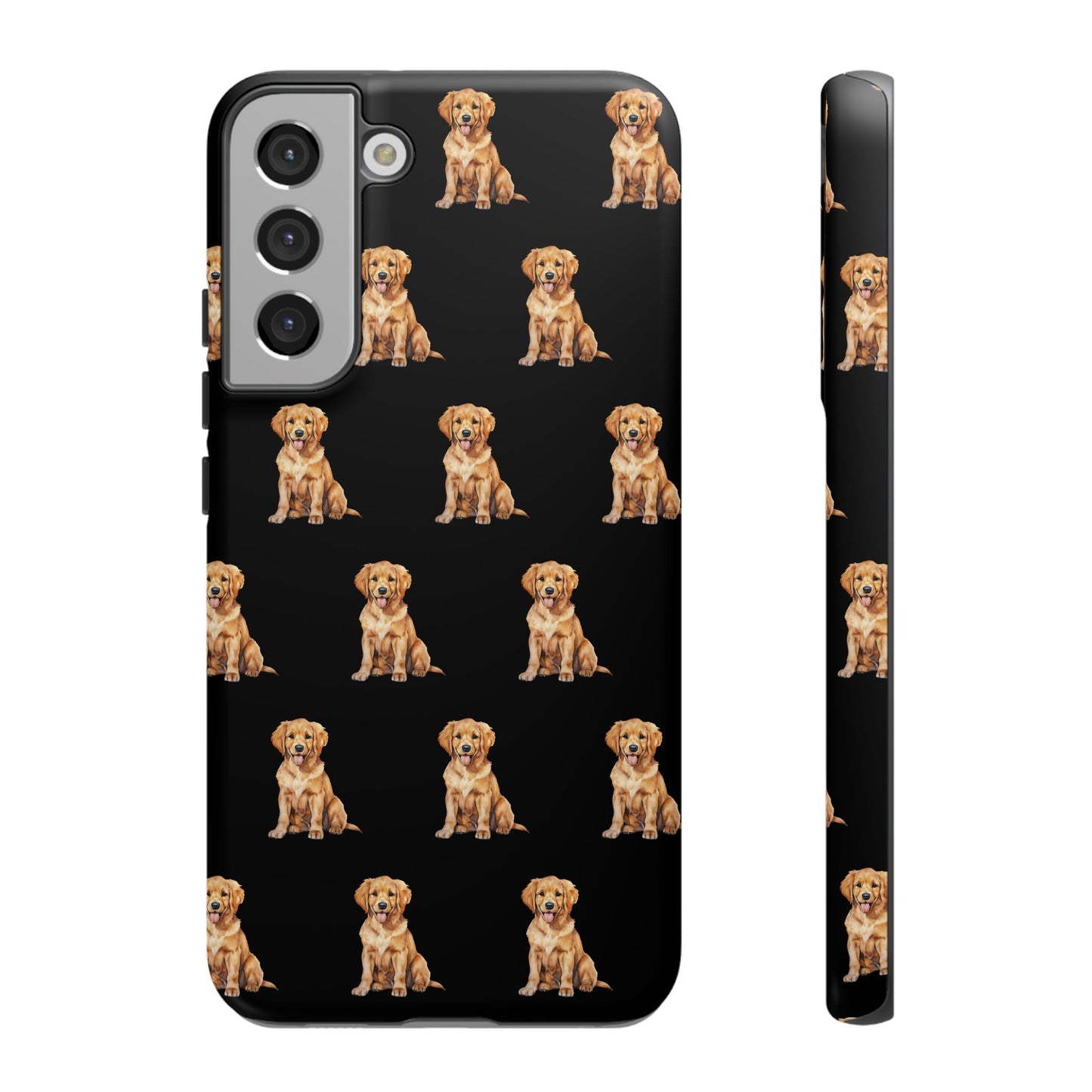 Golden Retriever Phone Case Black