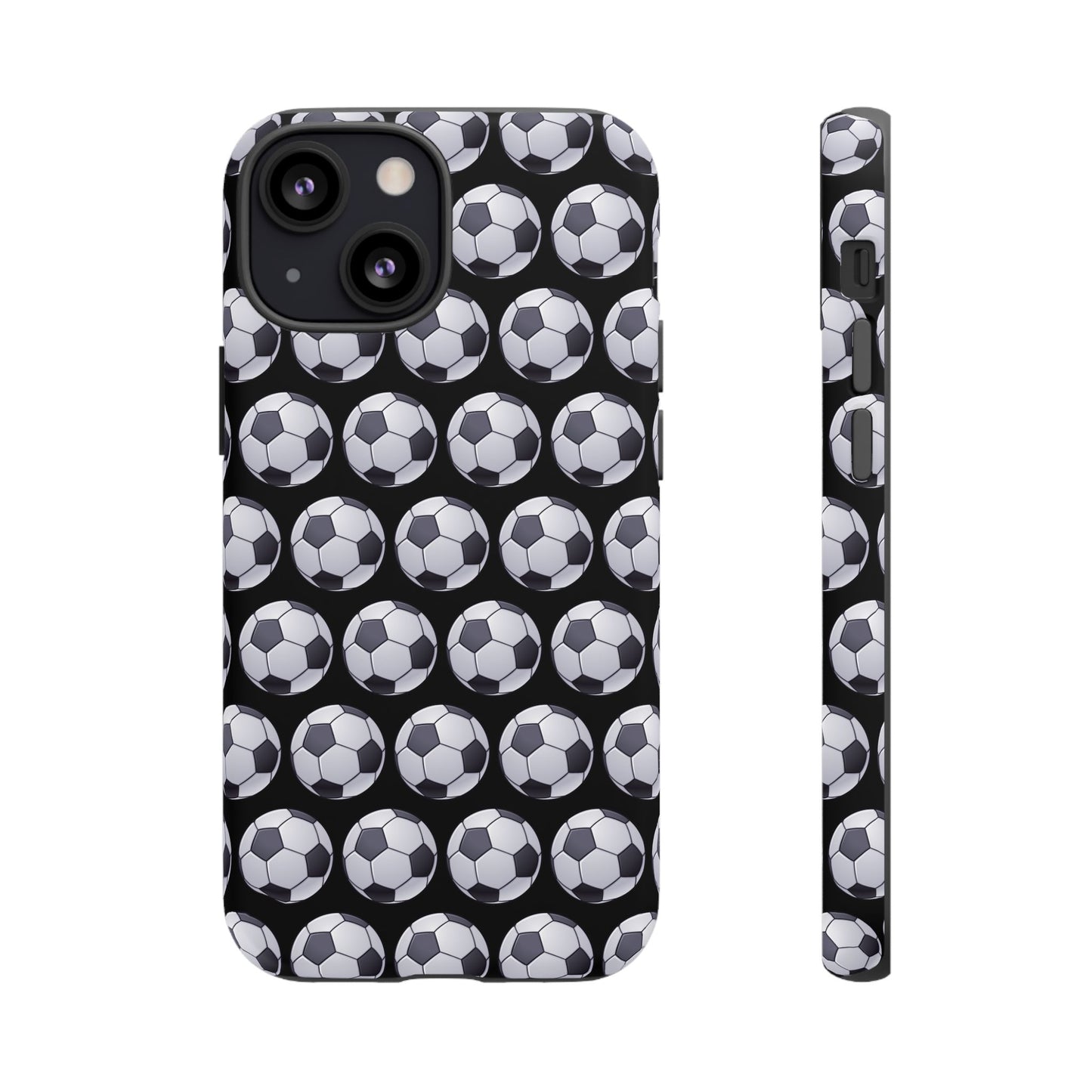 Soccer Ball Phone Case Black