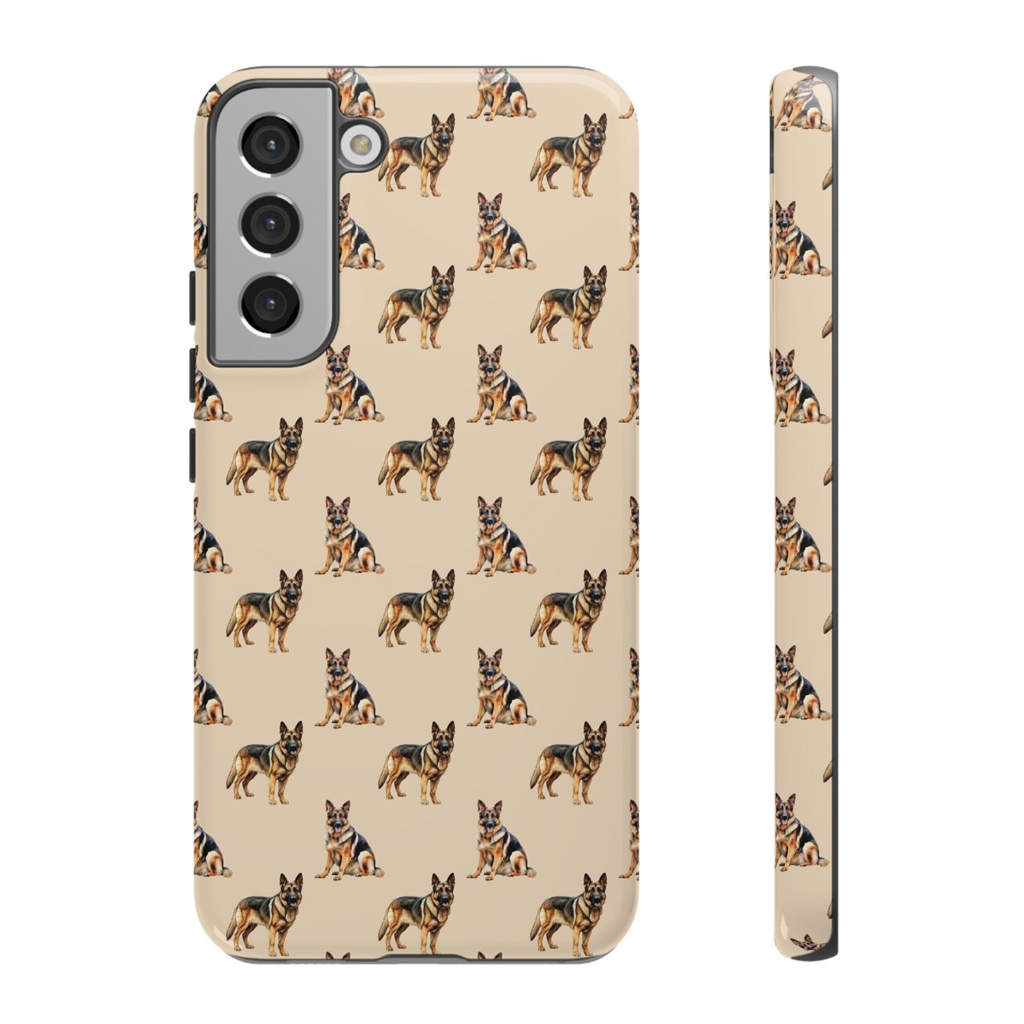 German Shepherd Phone Case Cream