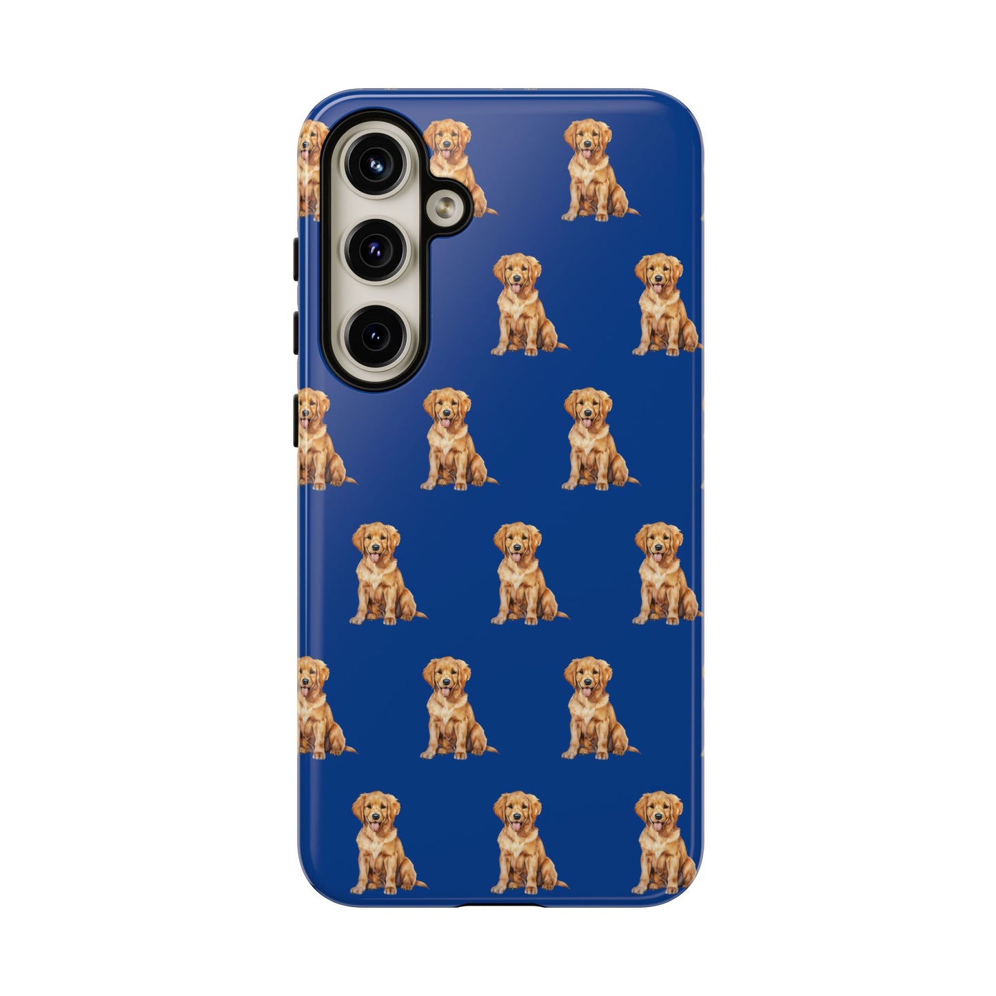 Golden Retriever Phone Case Blue